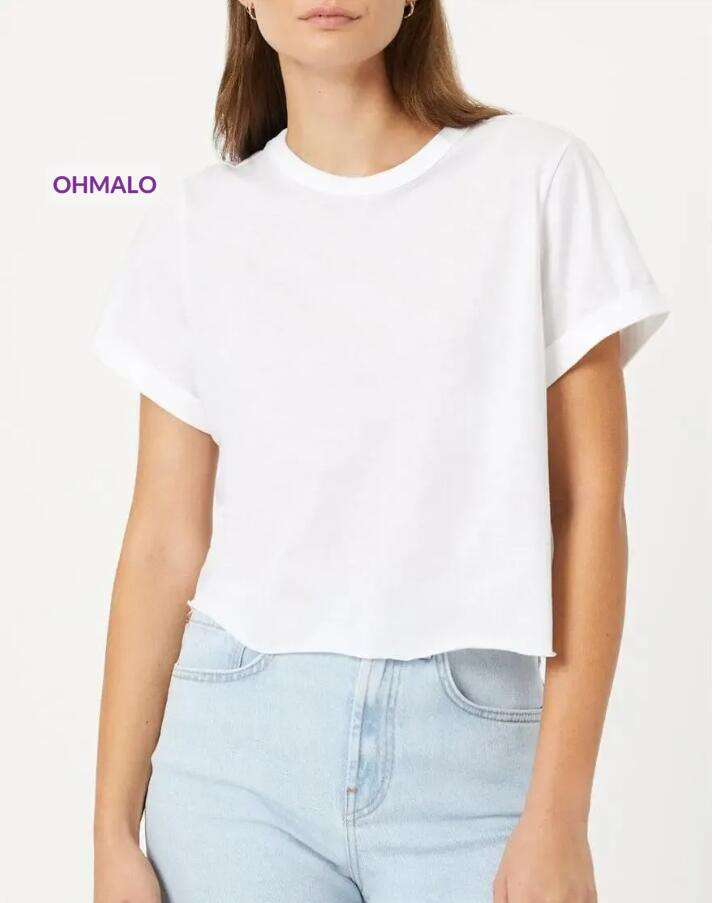 Cropped White T-Shirt