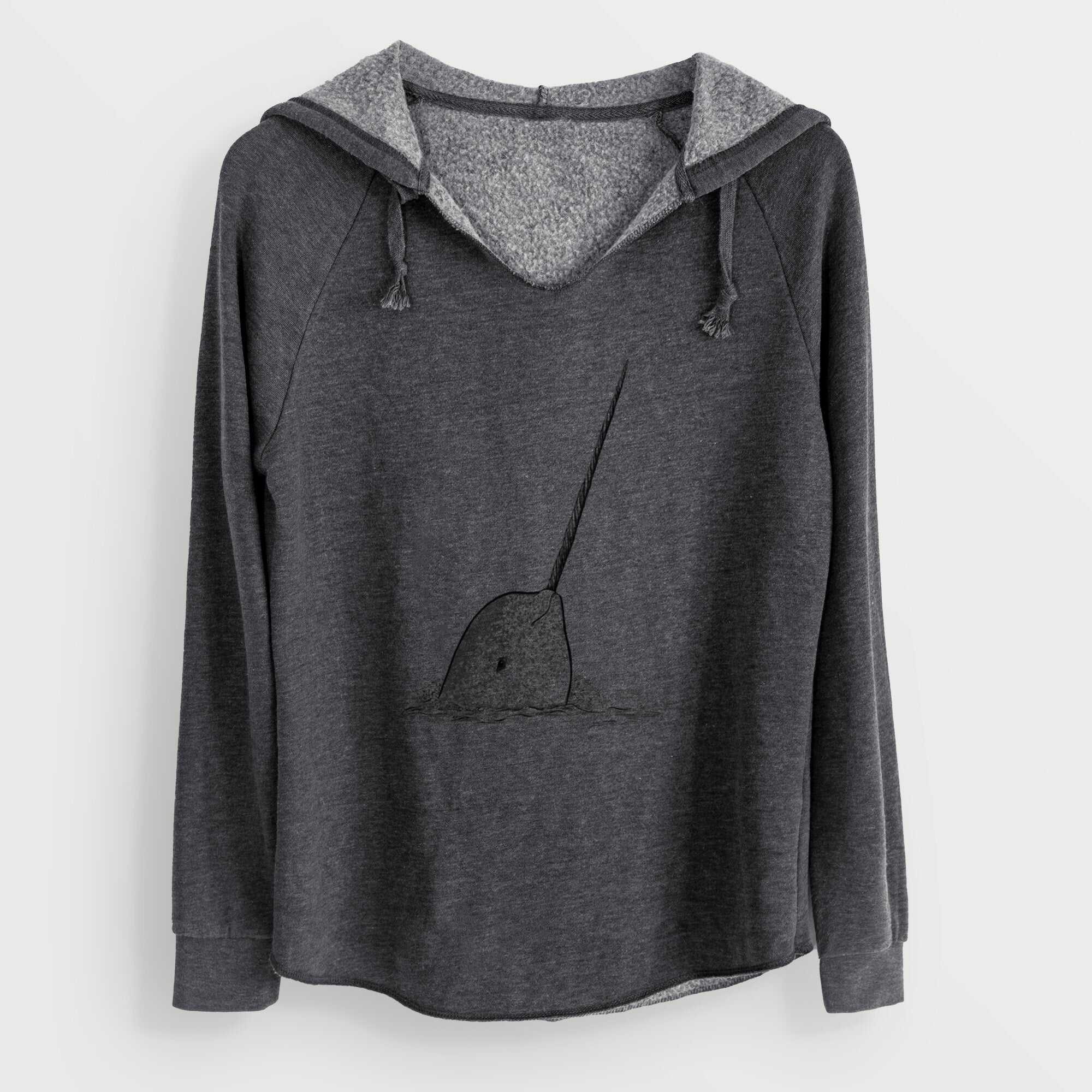 Narwhal - Monodon monoceros - Cali Wave Hooded Sweatshirt