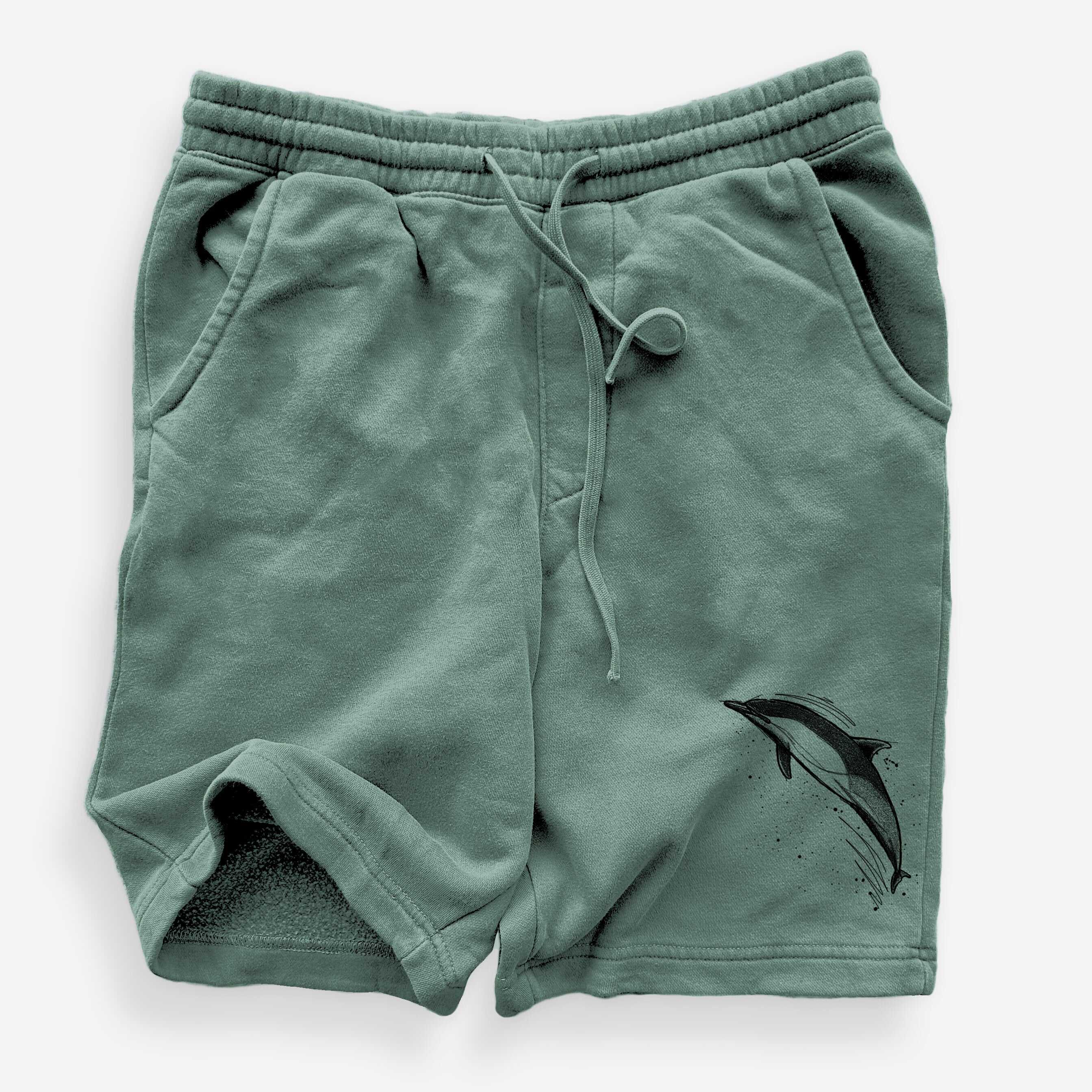 Short-Beaked Common Dolphin - Delphinus delphis - Unisex Pigment Dyed Shorts