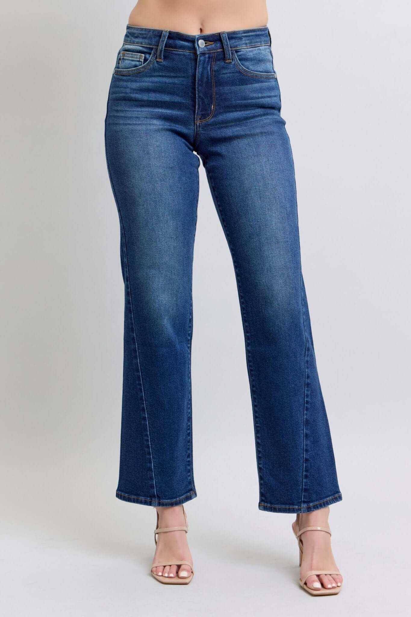 Judy Blue Side Seam Straight Leg Jeans