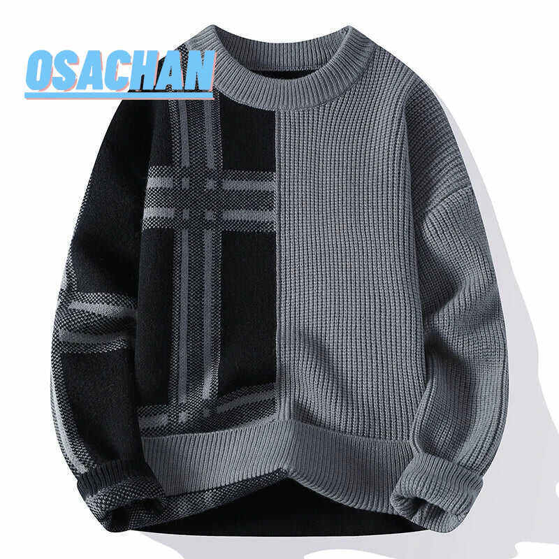 CROSSLINE THICK KNIT SWEATER