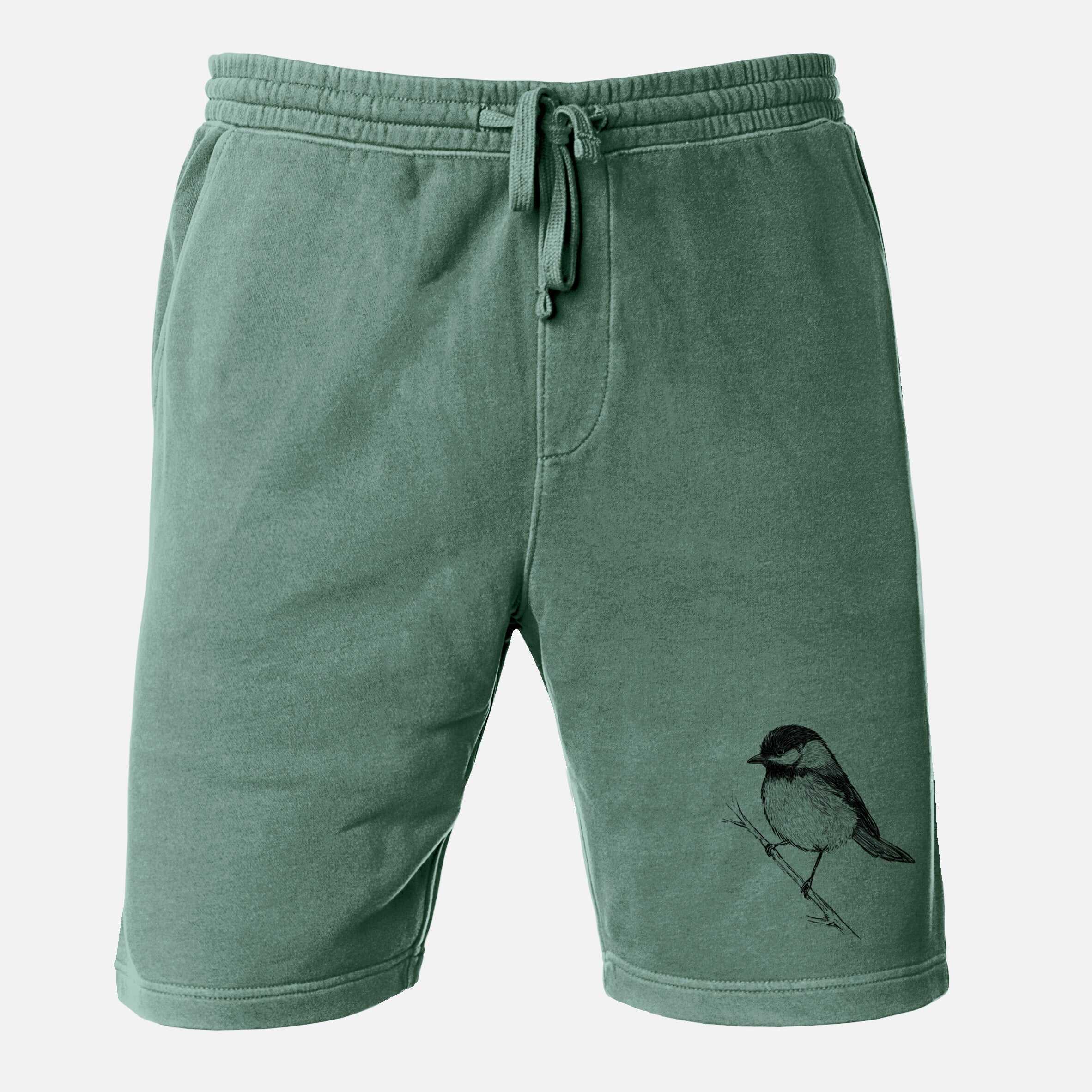 Black-capped Chickadee - Poecile atricapillus - Unisex Pigment Dyed Shorts