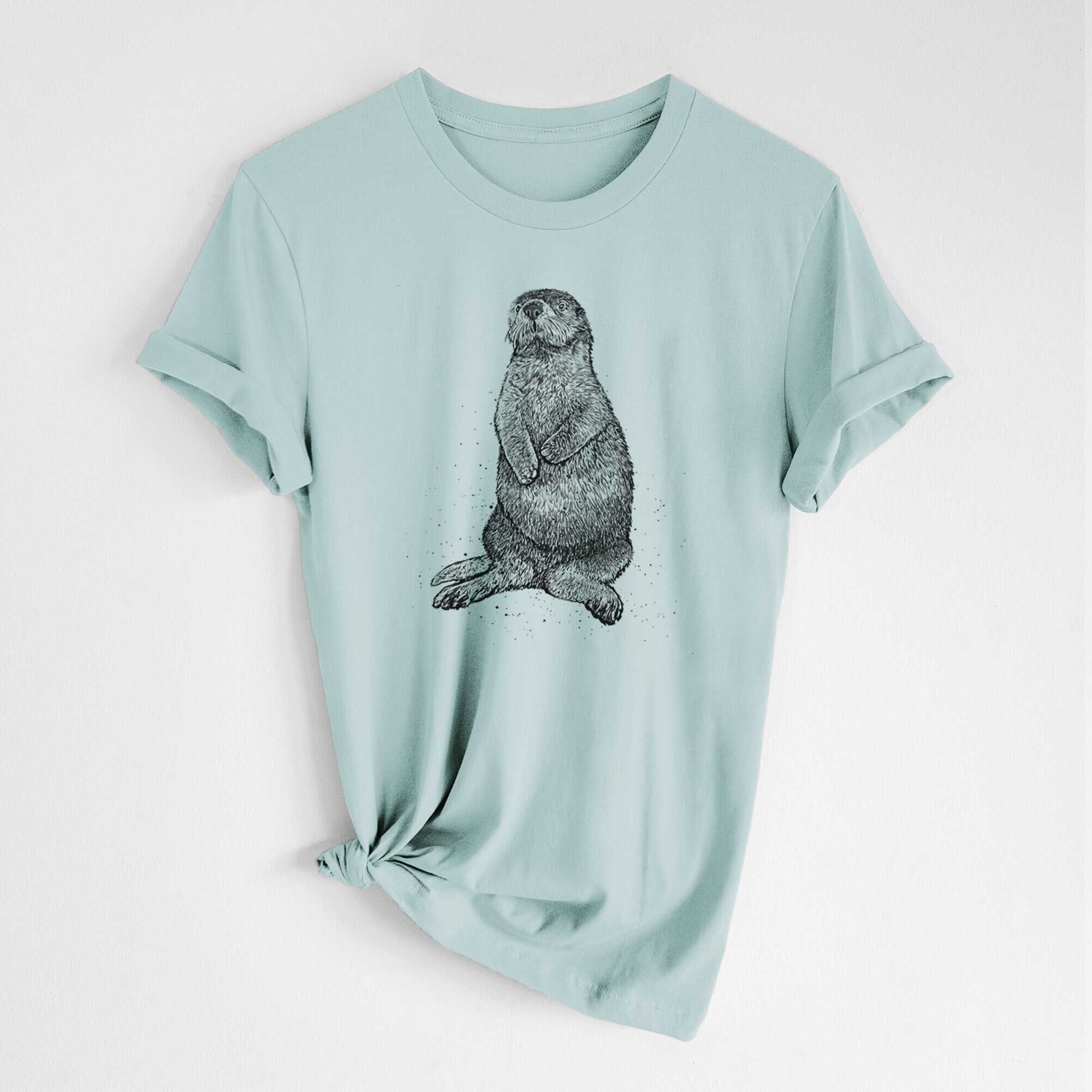 Enhydra lutris - California Sea Otter - Lightweight 100% Cotton Unisex Crewneck