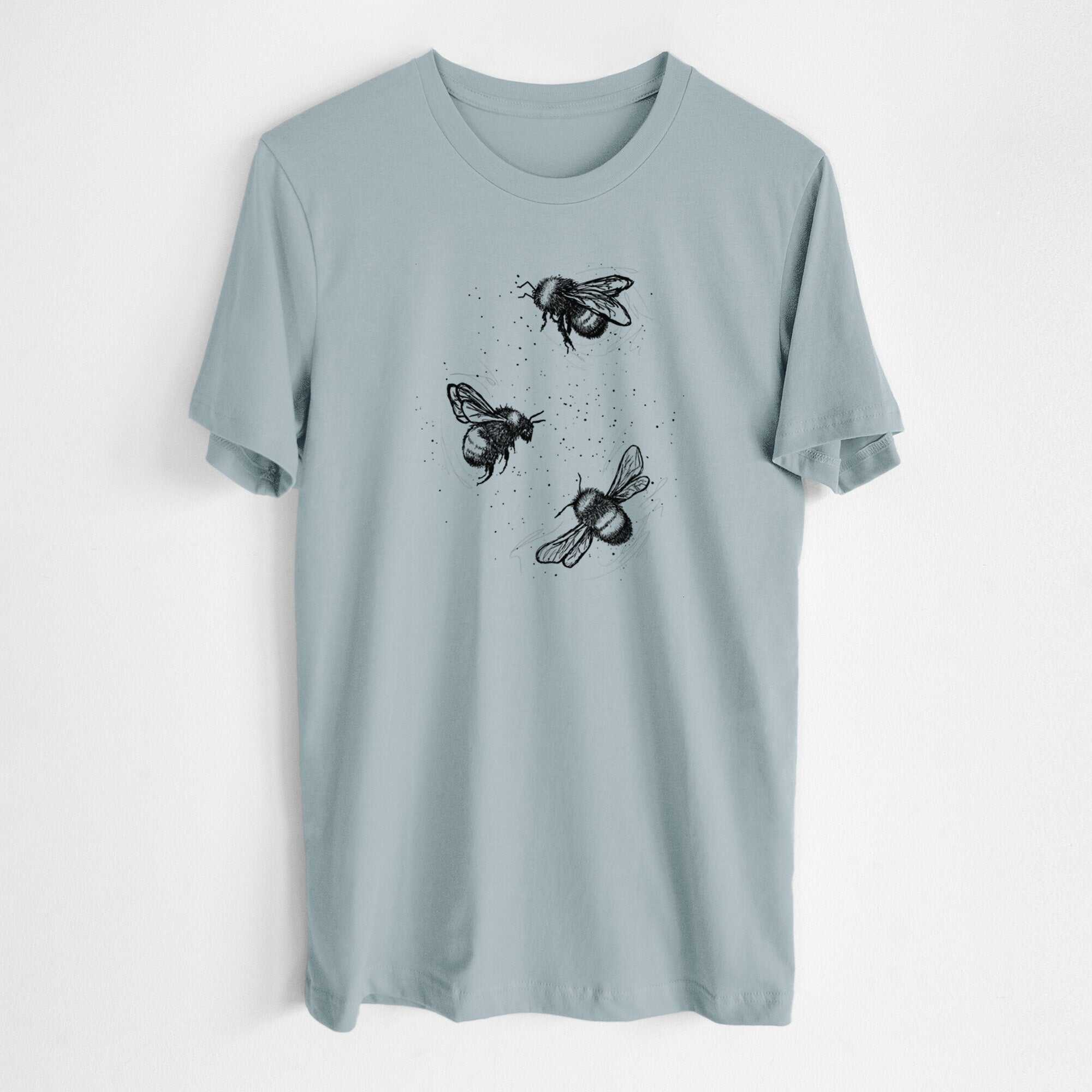 American Bumblebee Trio - Bombus Pensylvanicus - Lightweight 100% Cotton Unisex Crewneck