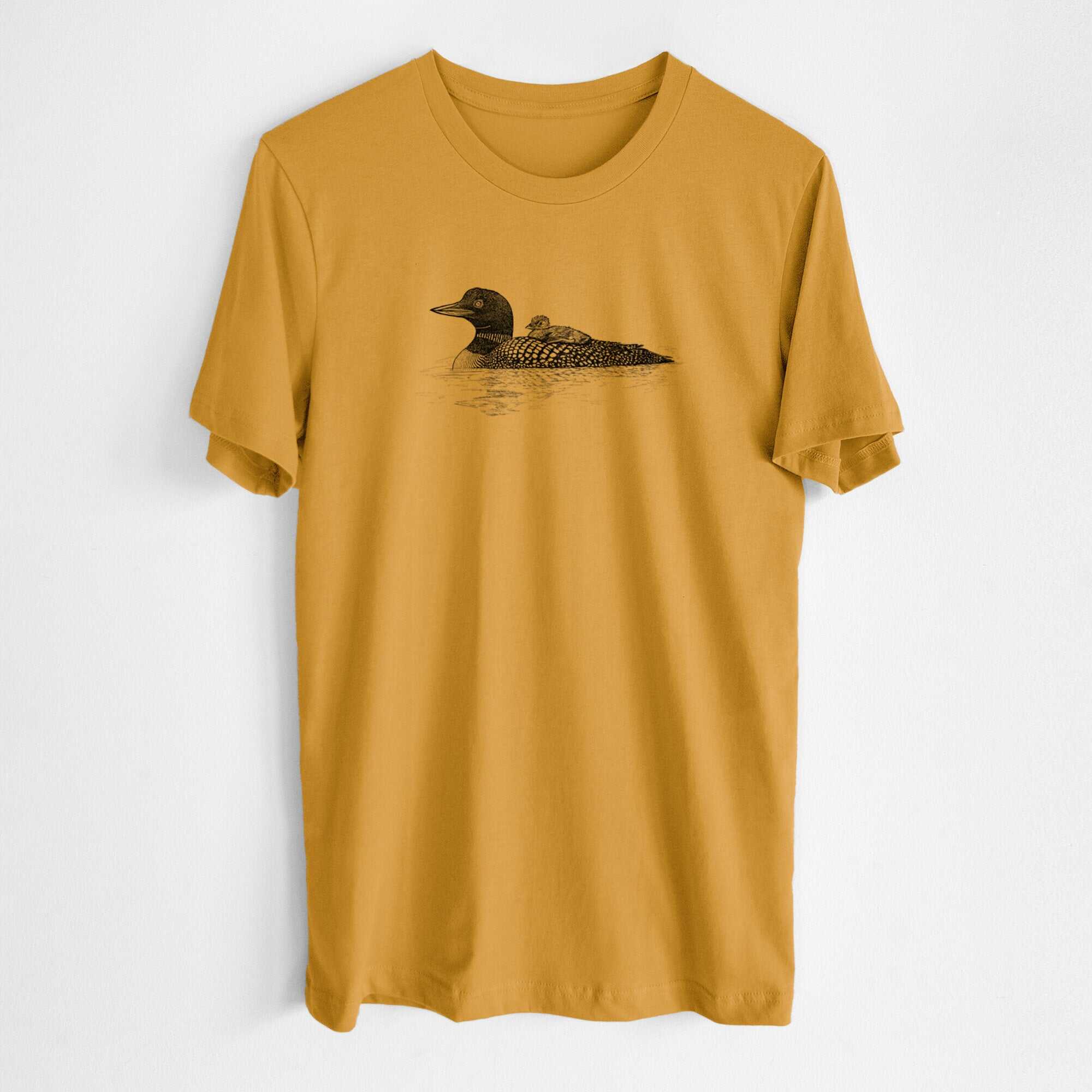 Common Loon with Chick - Gavia immer - Lightweight 100% Cotton Unisex Crewneck
