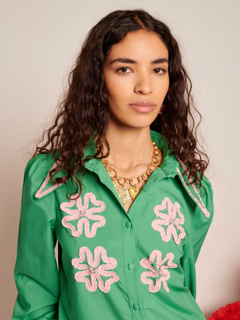 Esmeralda Applique Blouse
