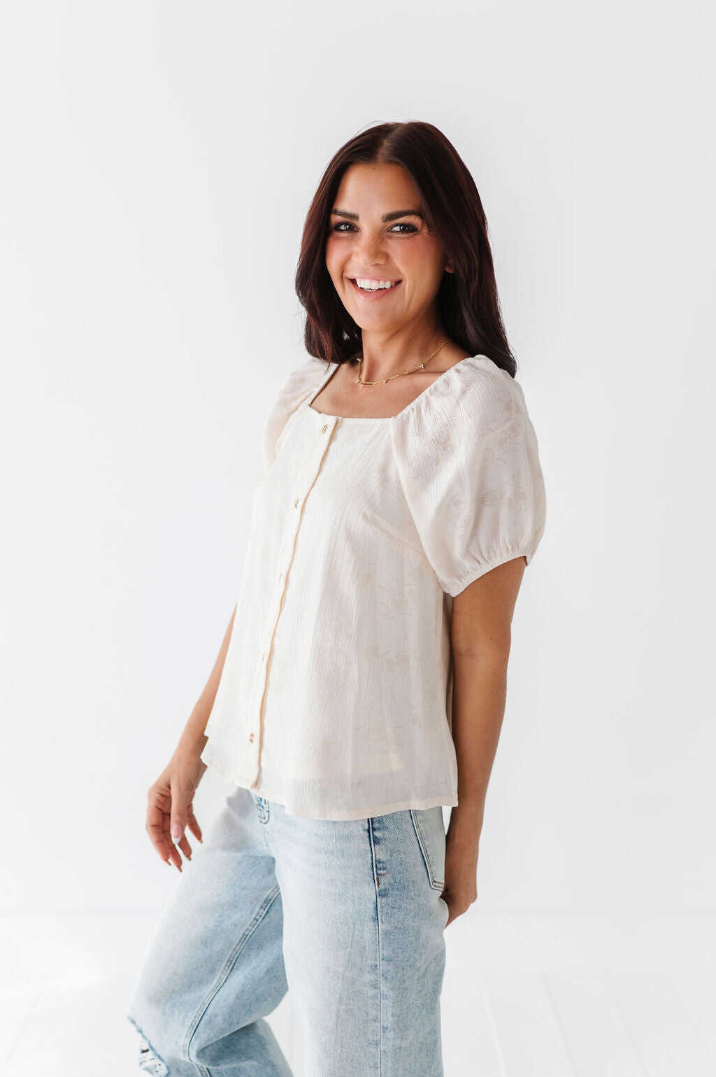 Nora Button Up - Size 3XL Left