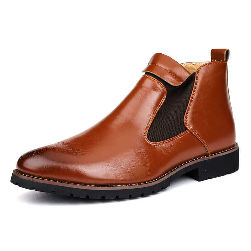 Dallader Men's Carved Casual Chelsea Boots