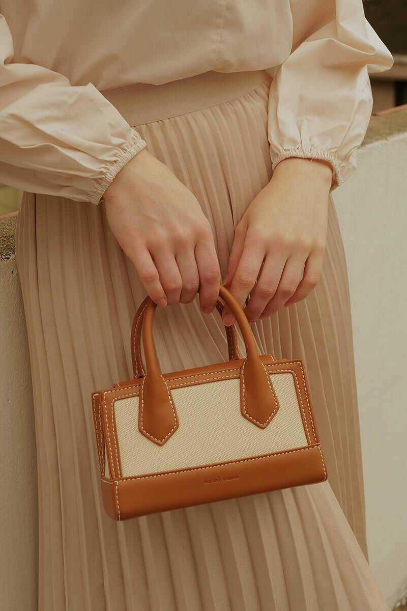 Riviera Bag in Cream Canvas