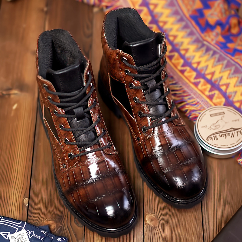 Men's Genuine Leather Comfortable Handmade Dress Boots