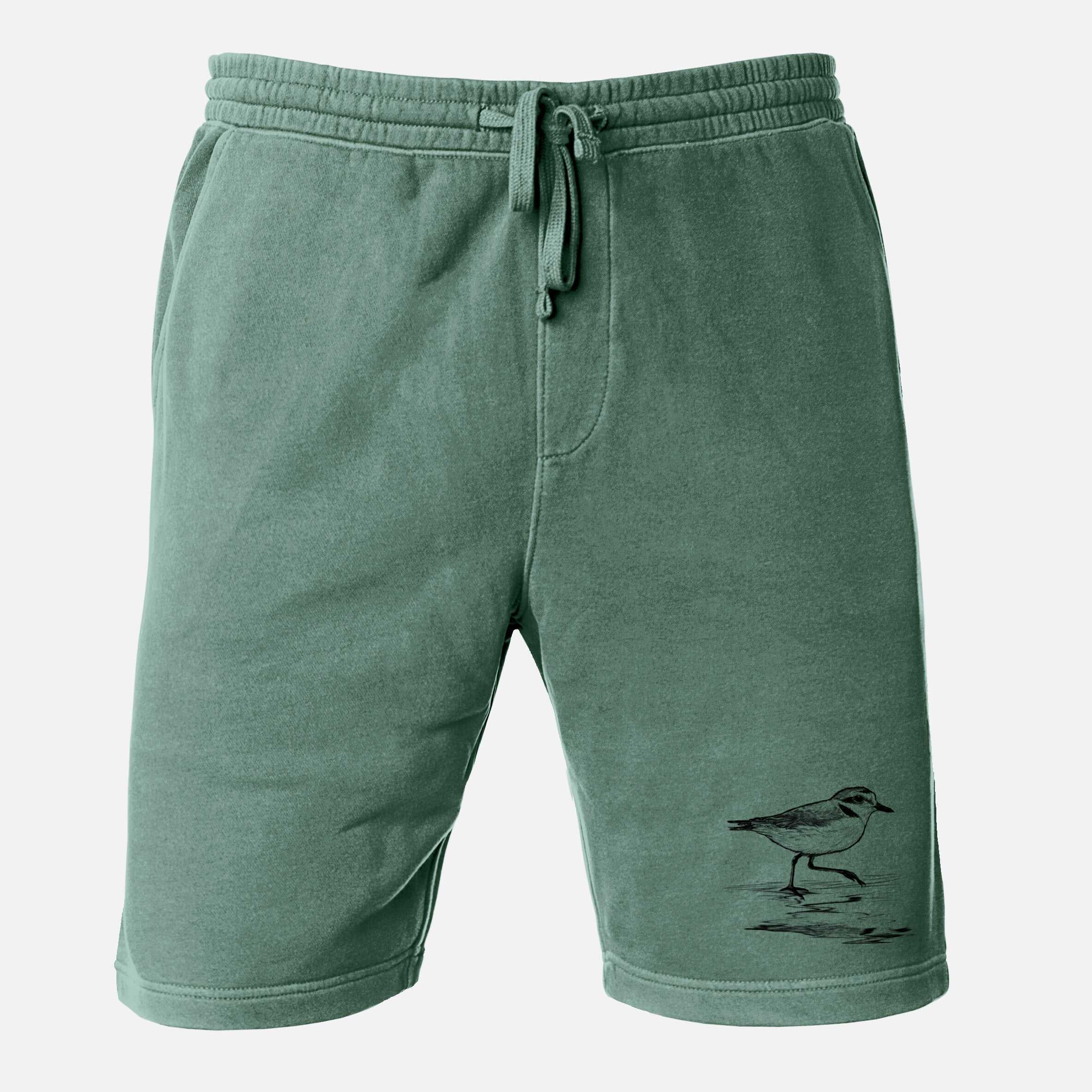 Western Snowy Plover - Charadrius nivosus nivosus - Unisex Pigment Dyed Shorts