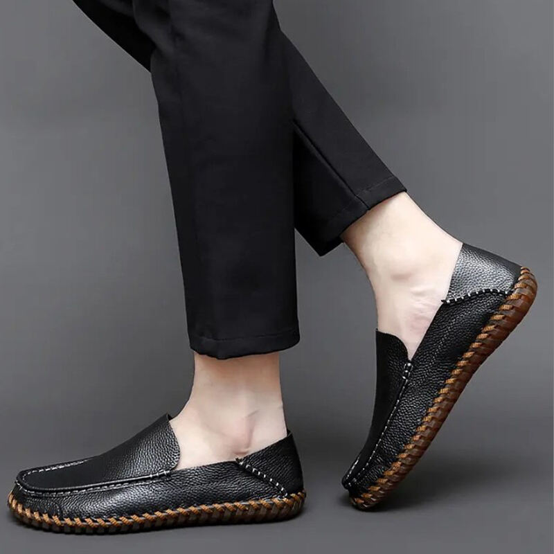 Men's Genuine Leather  Comfortable Lightweight Non-Slip Orthopedic Shoes