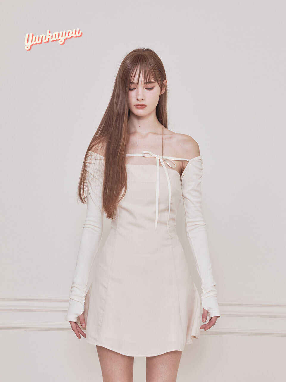 Fay Bolero Dress BEIGE
