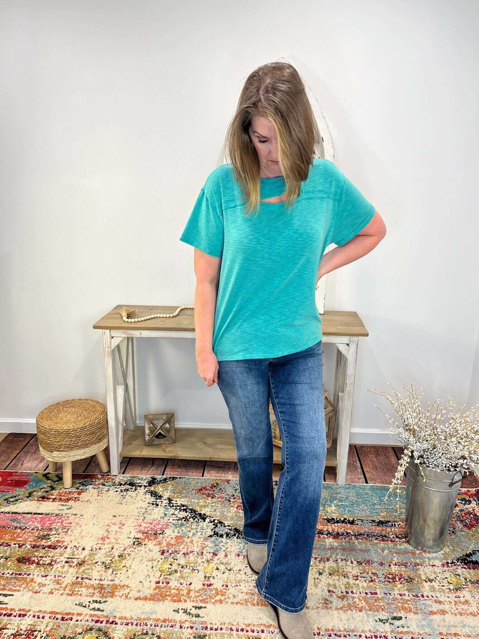 Judy Blue Mid-Rise Thermal Bootcut Jean