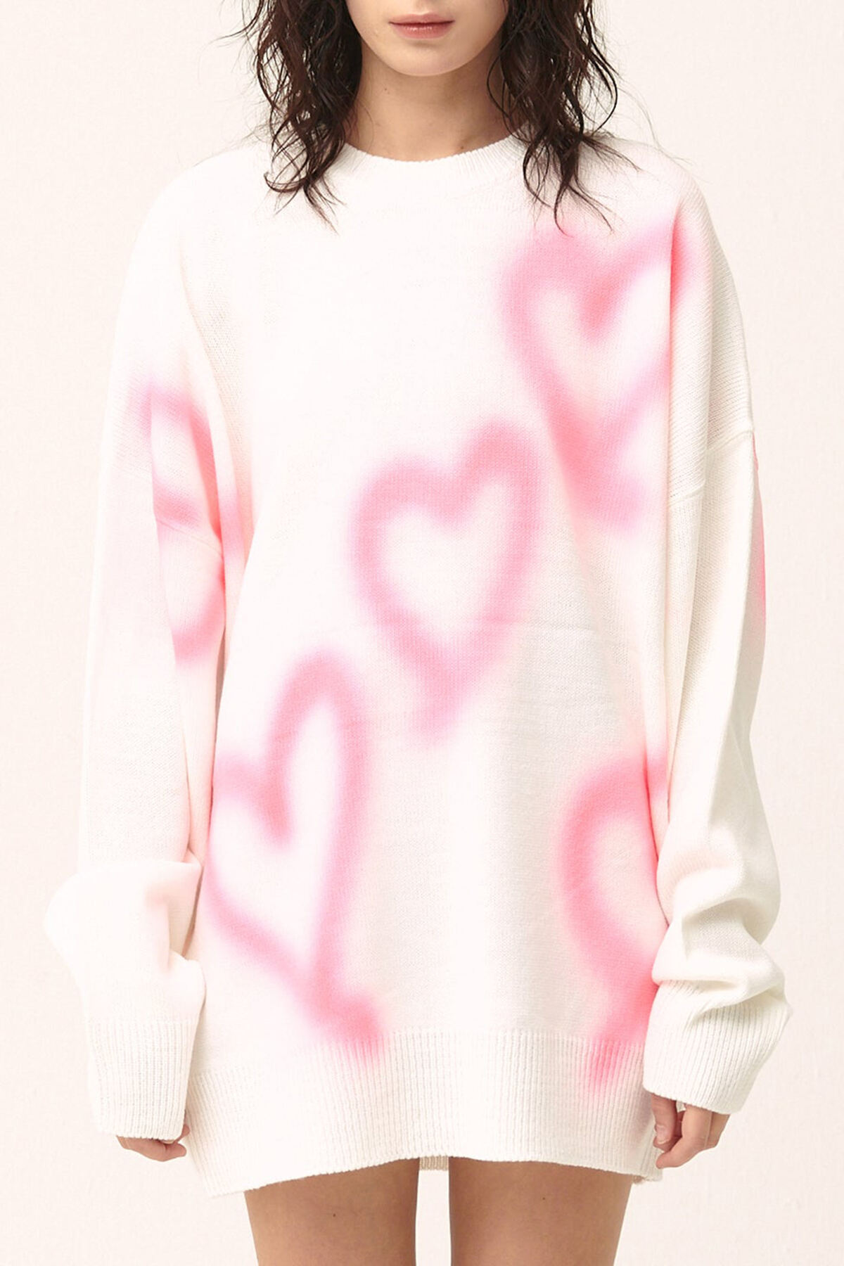 Raya Heart Printed SweaterDress