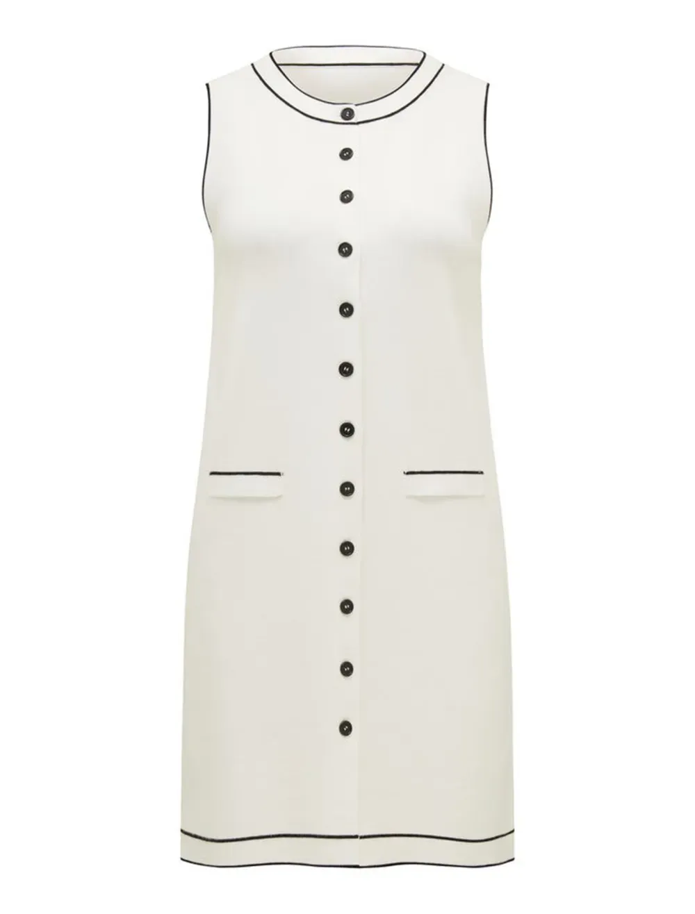 Tipped Mini Dress
