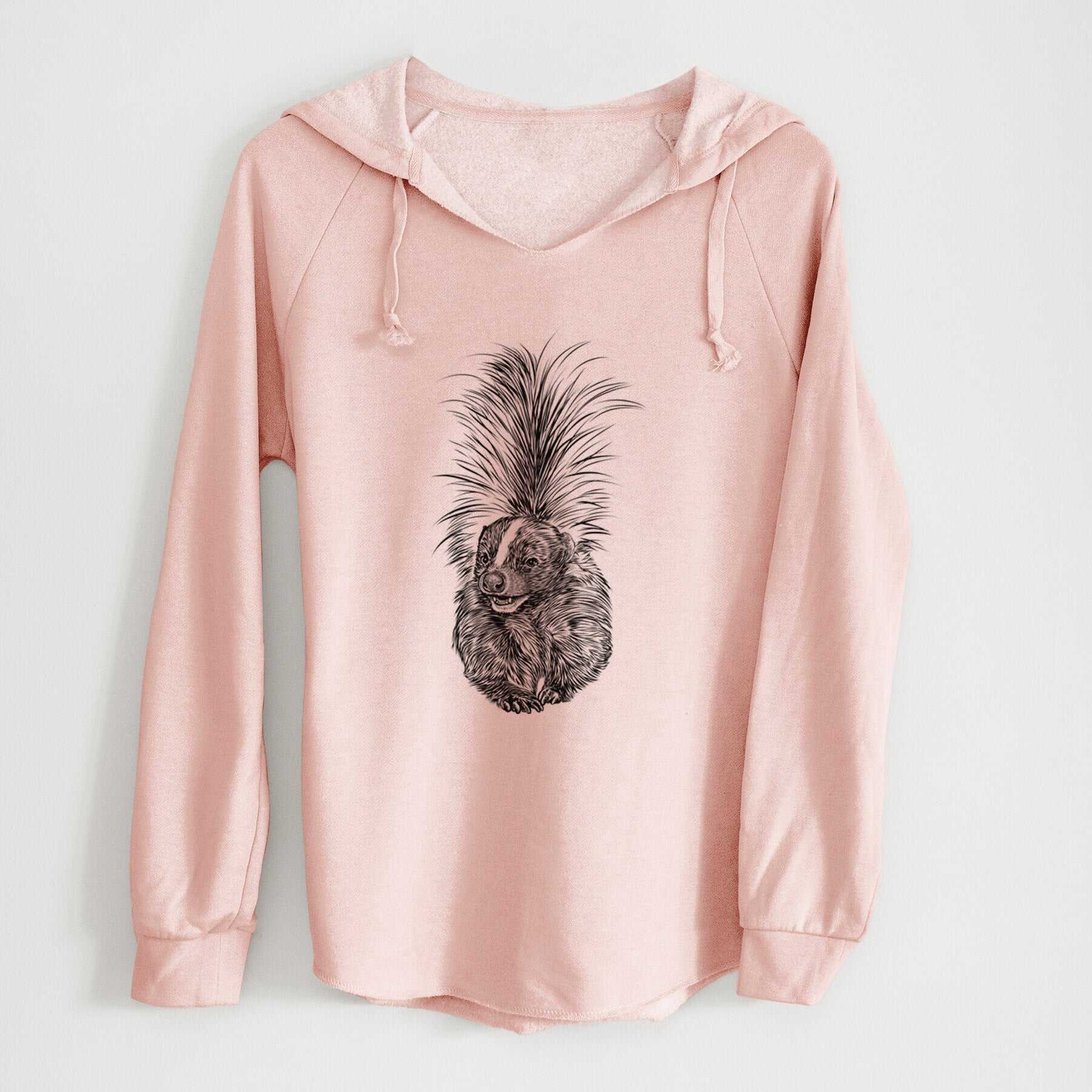 Striped Skunk - Mephitis mephitis - Cali Wave Hooded Sweatshirt