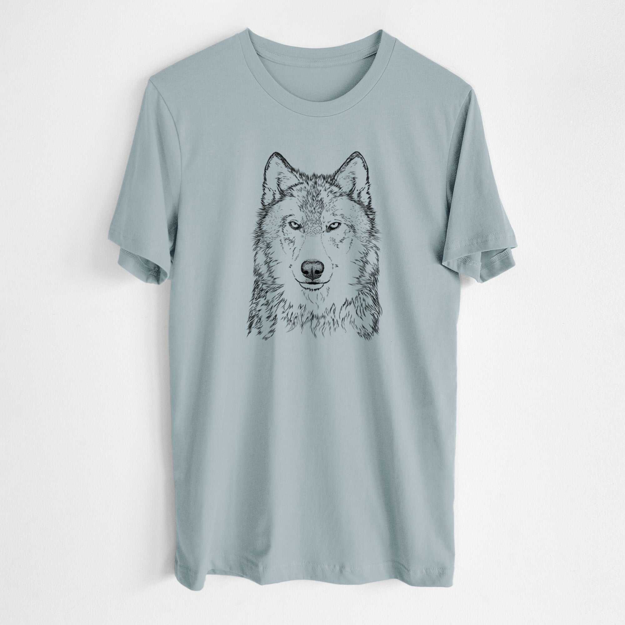 Grey Wolf - Canis lupus - Lightweight 100% Cotton Unisex Crewneck