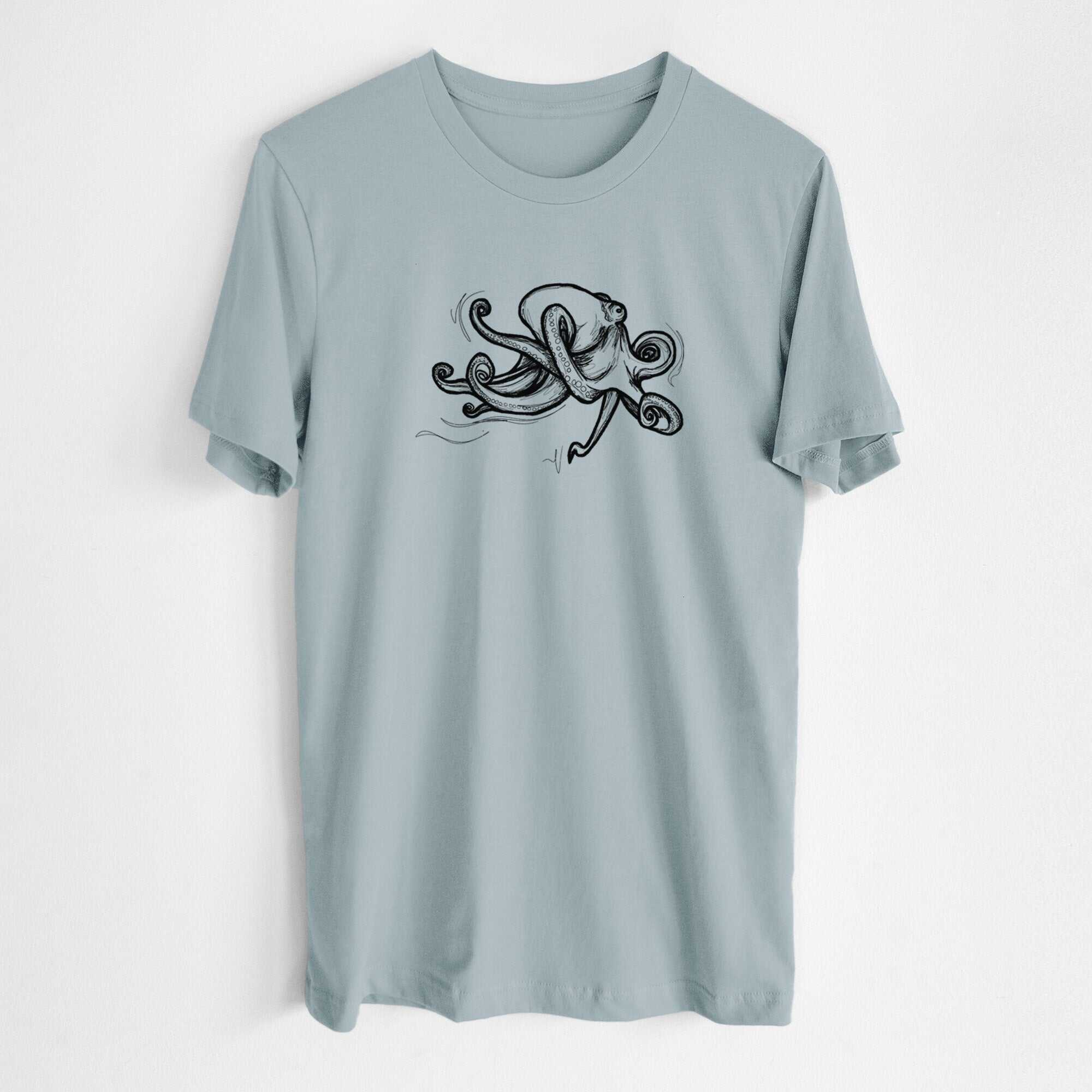 Giant Pacific Octopus - Lightweight 100% Cotton Unisex Crewneck