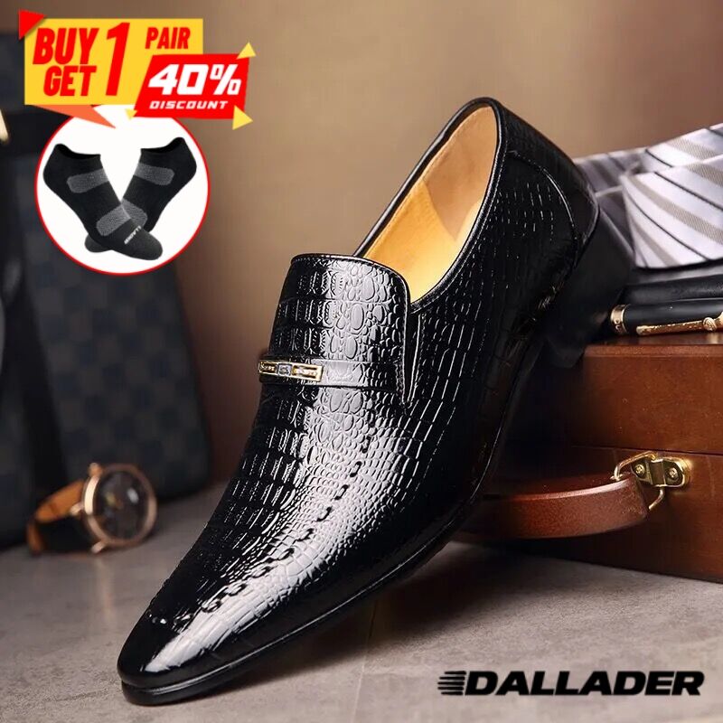 Men's Formal Business Oxford Shoes Crocodile Pattern