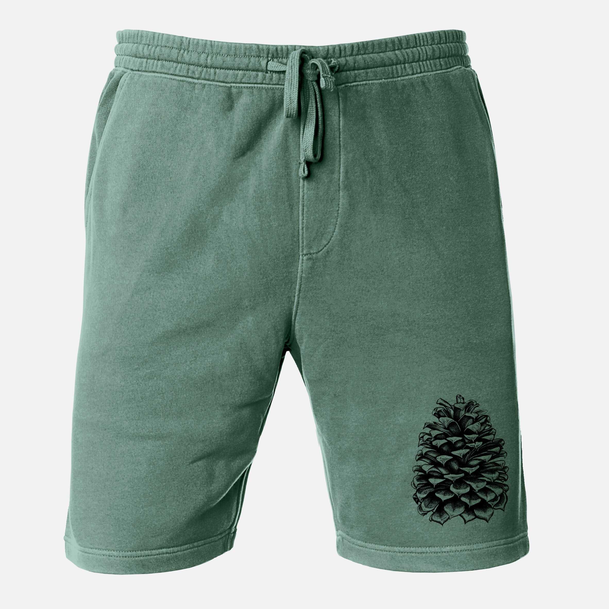 Pinus Jeffreyi - Jeffrey Pine Cone - Unisex Pigment Dyed Shorts