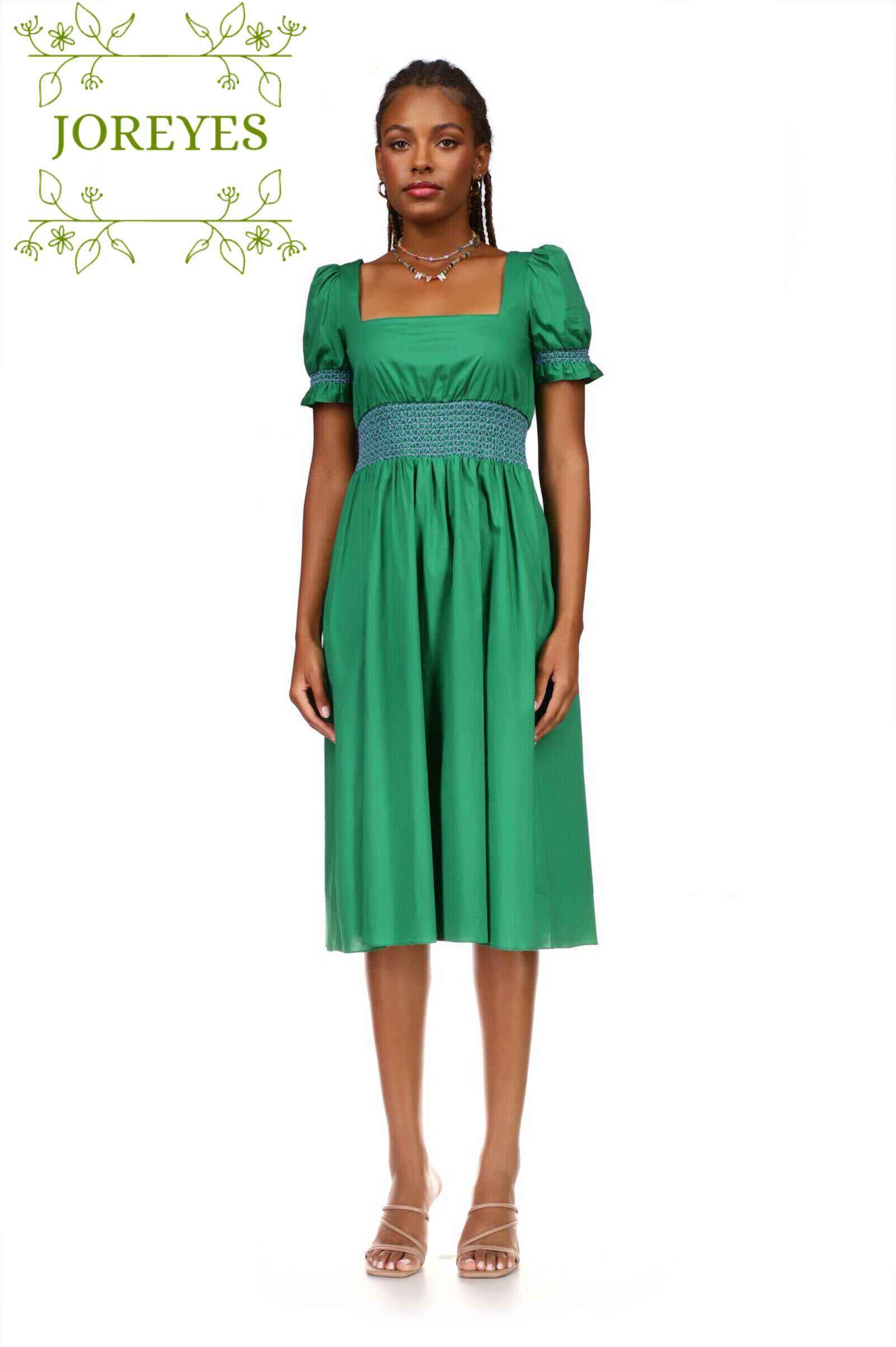 Holland Dress w. Smocked Waist