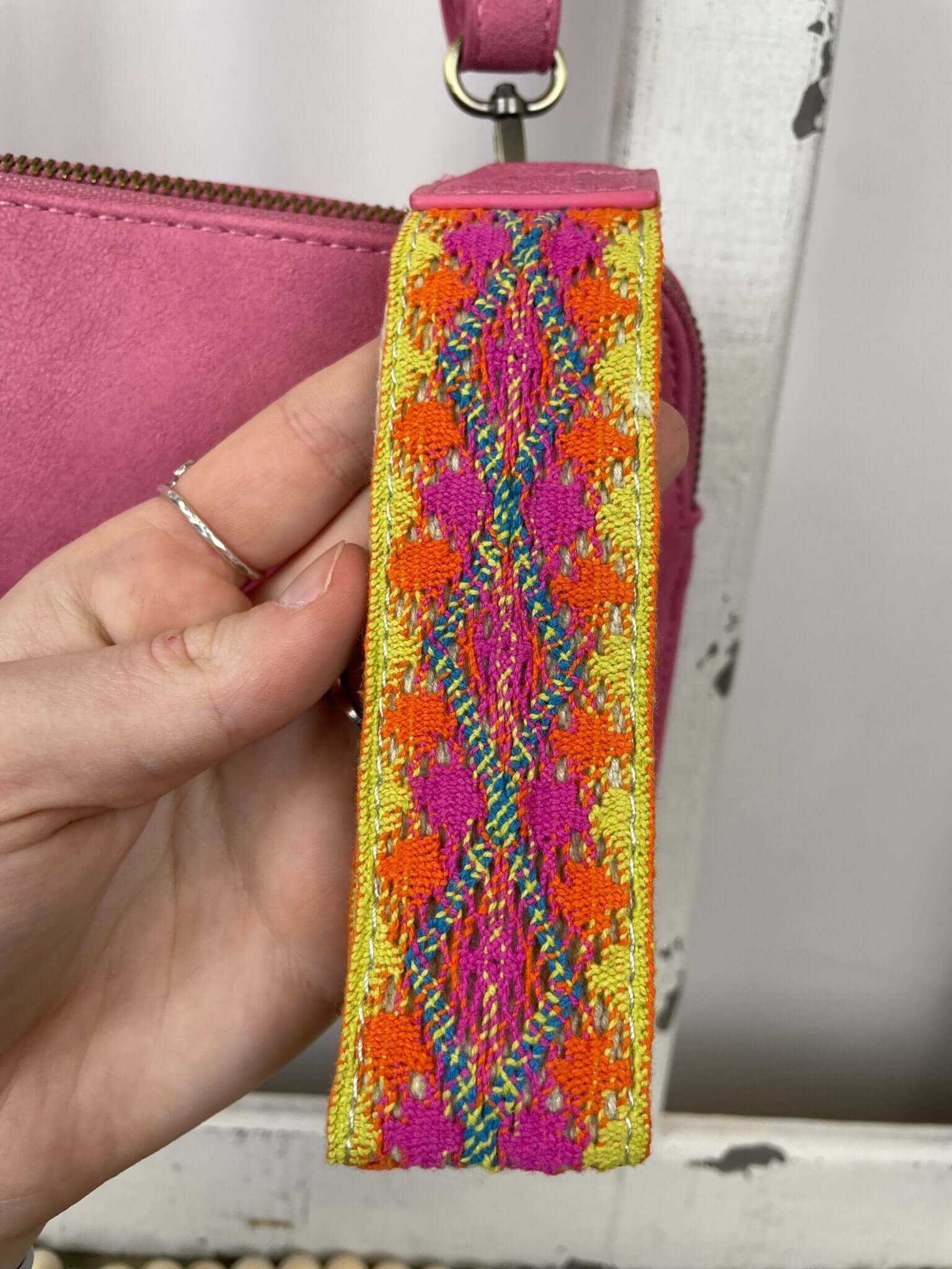 Gigi Crossbody with Woven Wrist Strap