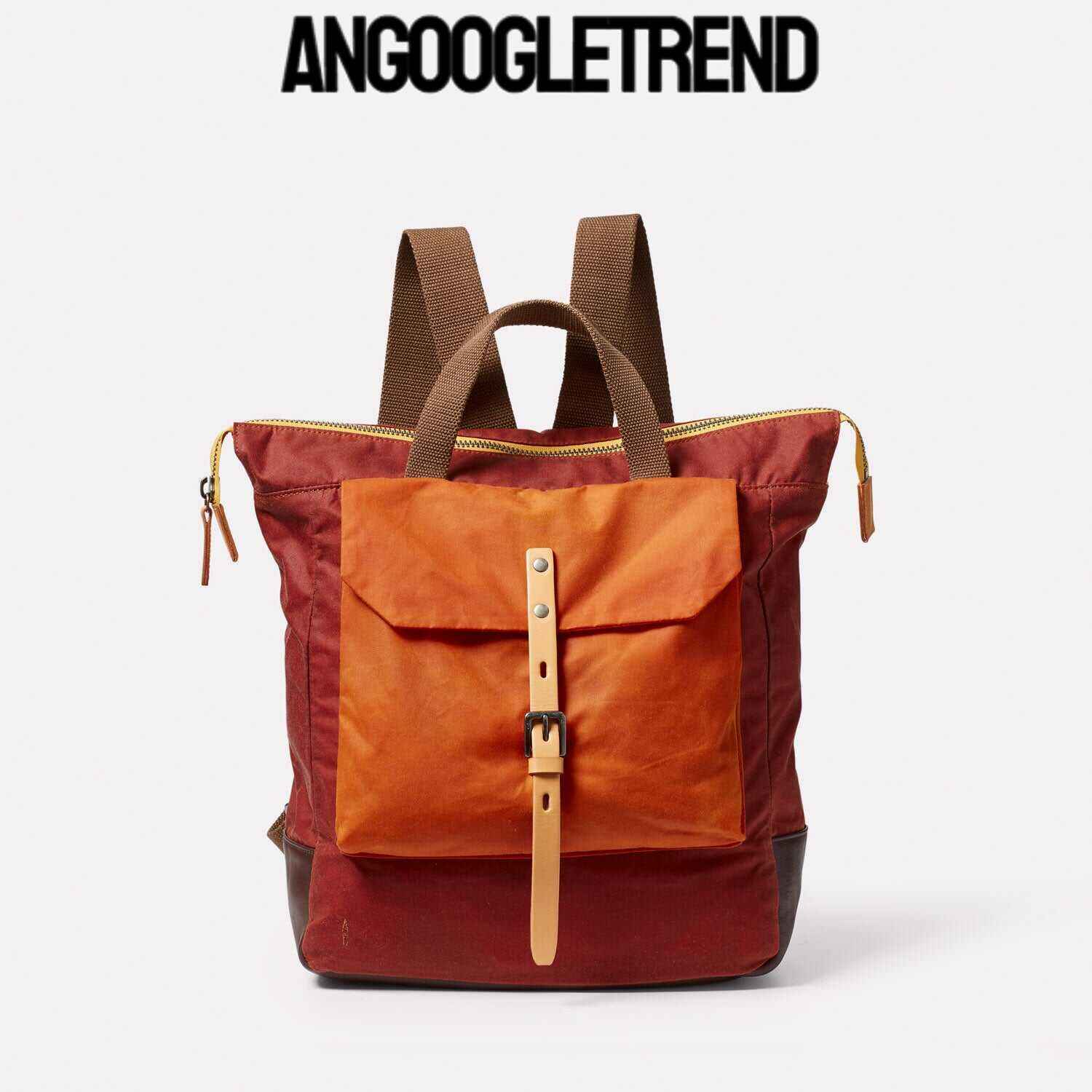 Frances Waxed Cotton Rucksack in Buddha