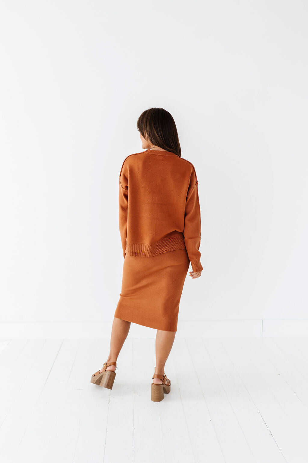 Jayden Skirt Set in Golden Brown - Size Small Left
