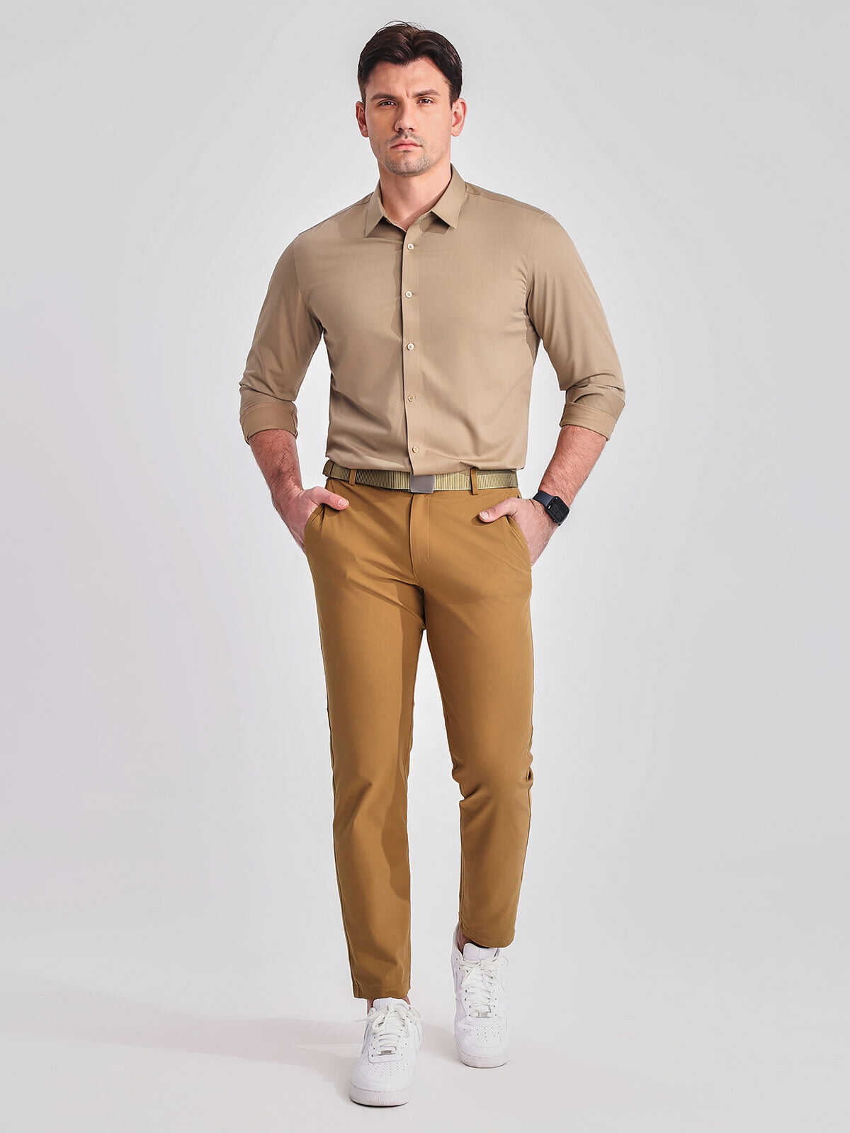 M's Commission Everyday Performance Chino Pants Olive Brown