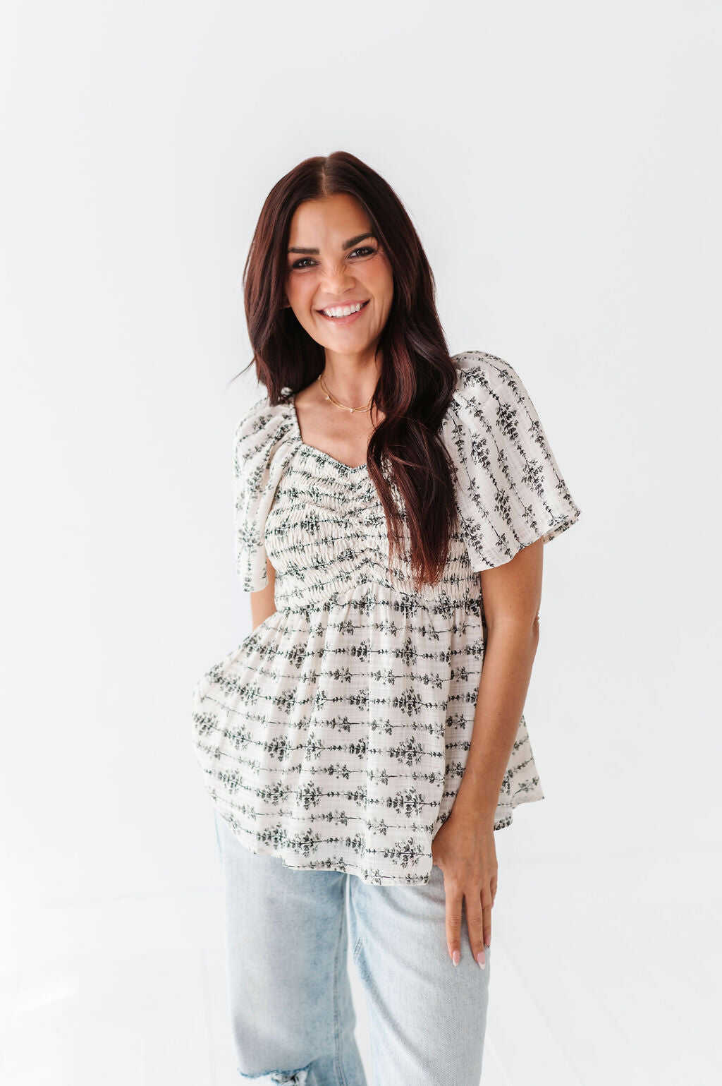 Vanessa Smocked Top