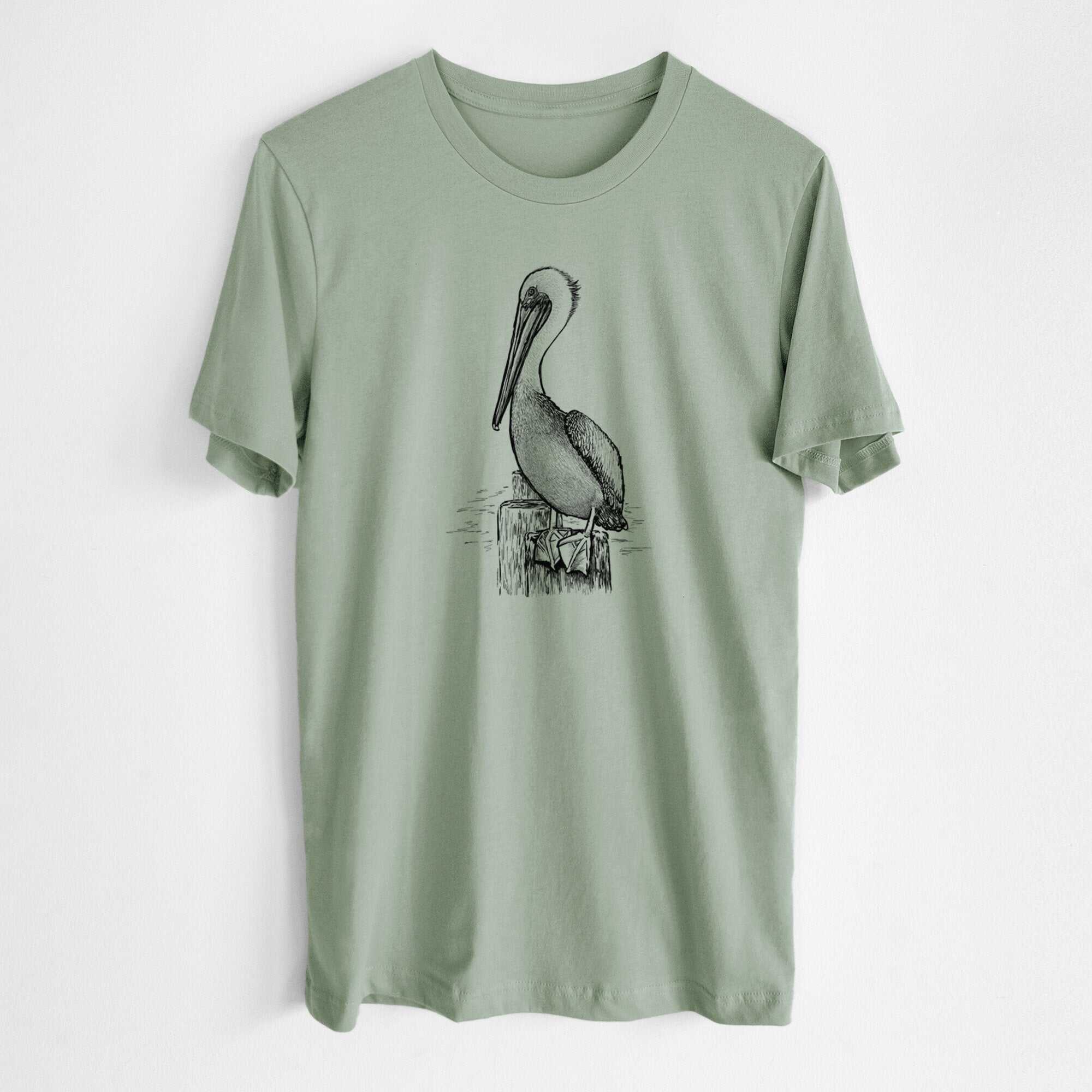 Pelecanus occidentalis - Brown Pelican - Lightweight 100% Cotton Unisex Crewneck