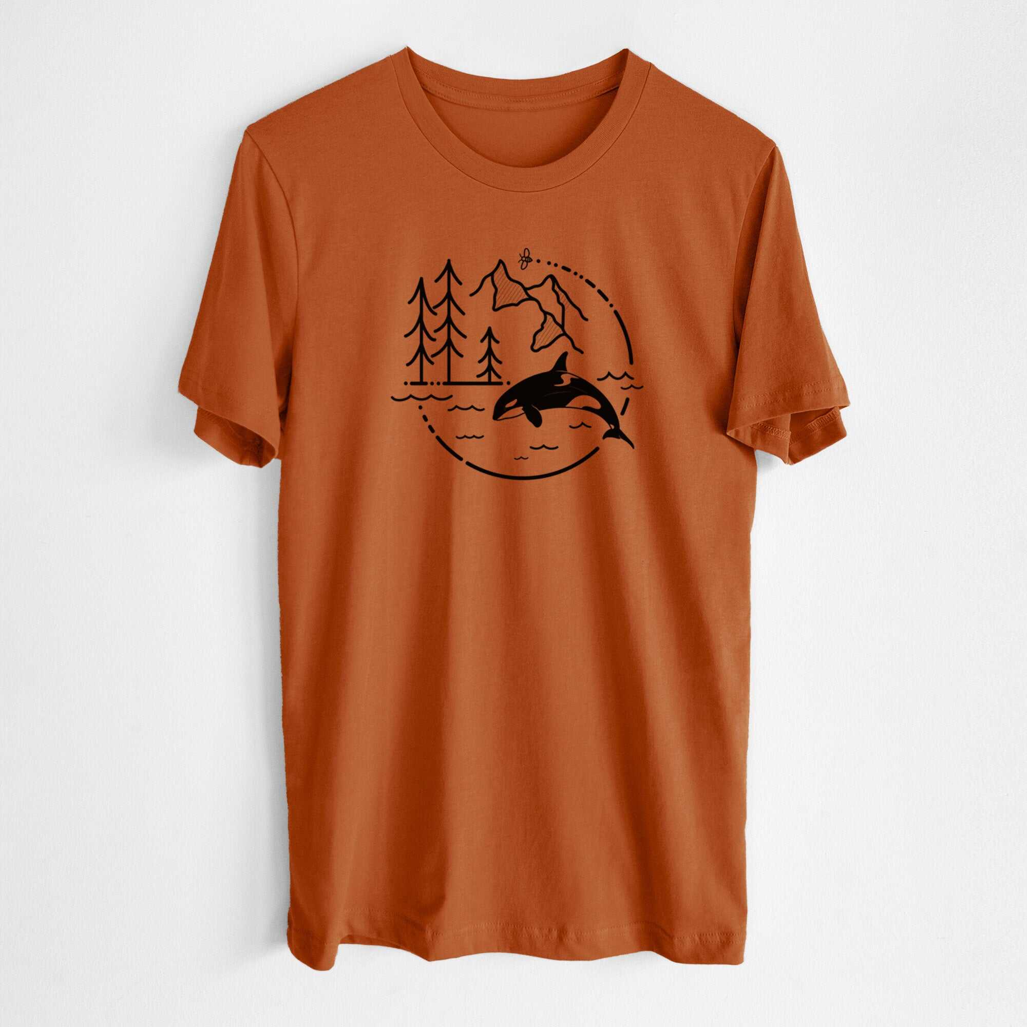 It's All Connected - Orca - Lightweight 100% Cotton Unisex Crewneck