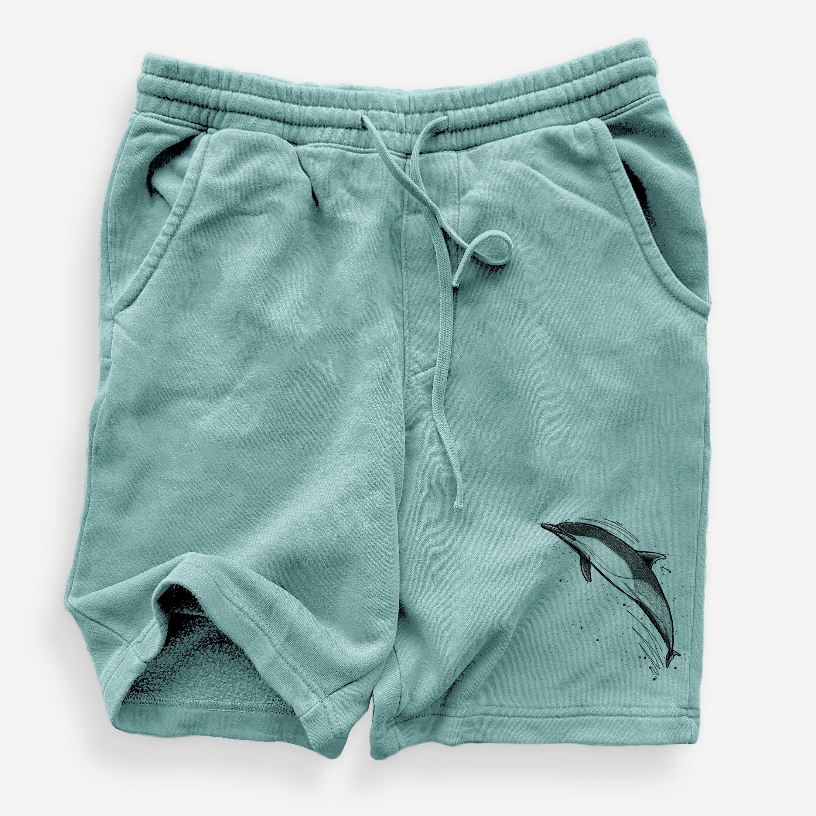Short-Beaked Common Dolphin - Delphinus delphis - Unisex Pigment Dyed Shorts