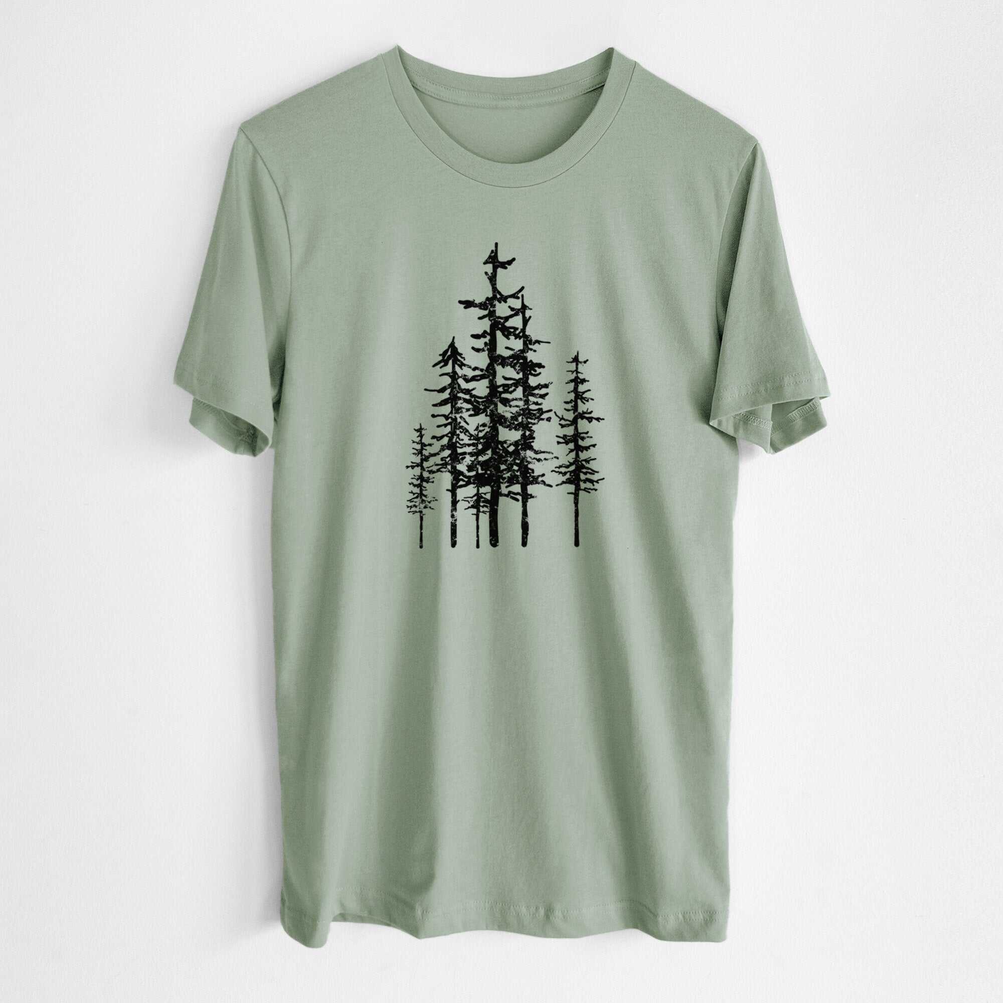 Evergreen Trees - Lightweight 100% Cotton Unisex Crewneck