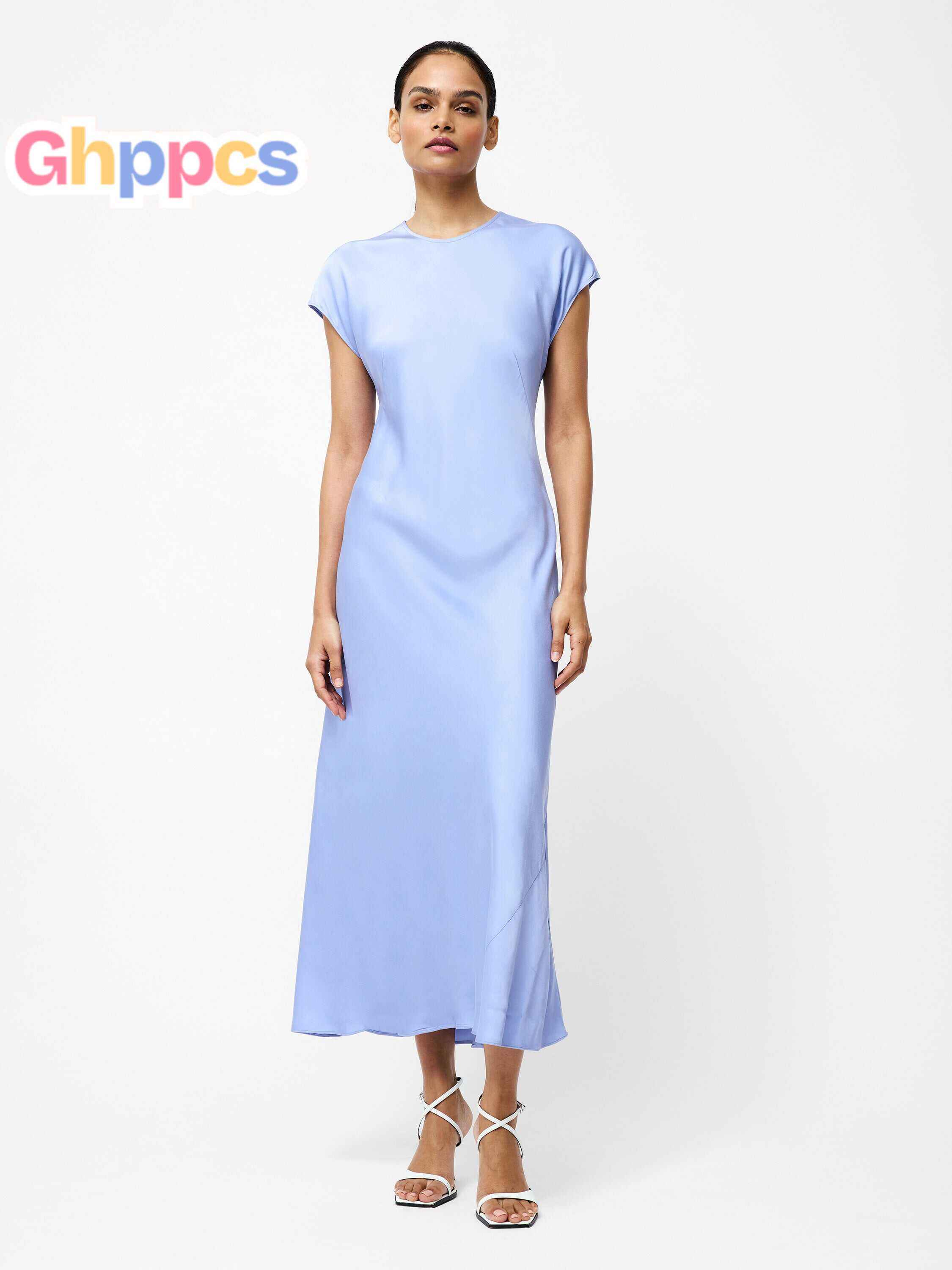 Ennis Eco Satin Column Shape Dress