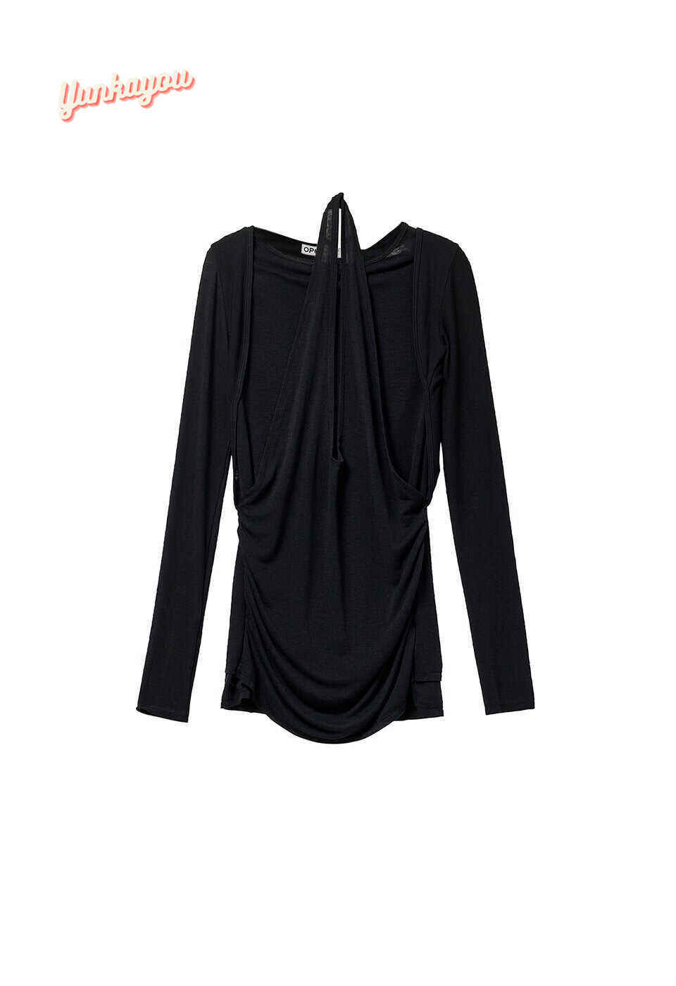 CONVERTIBLE BOLERO TOP, BLACK