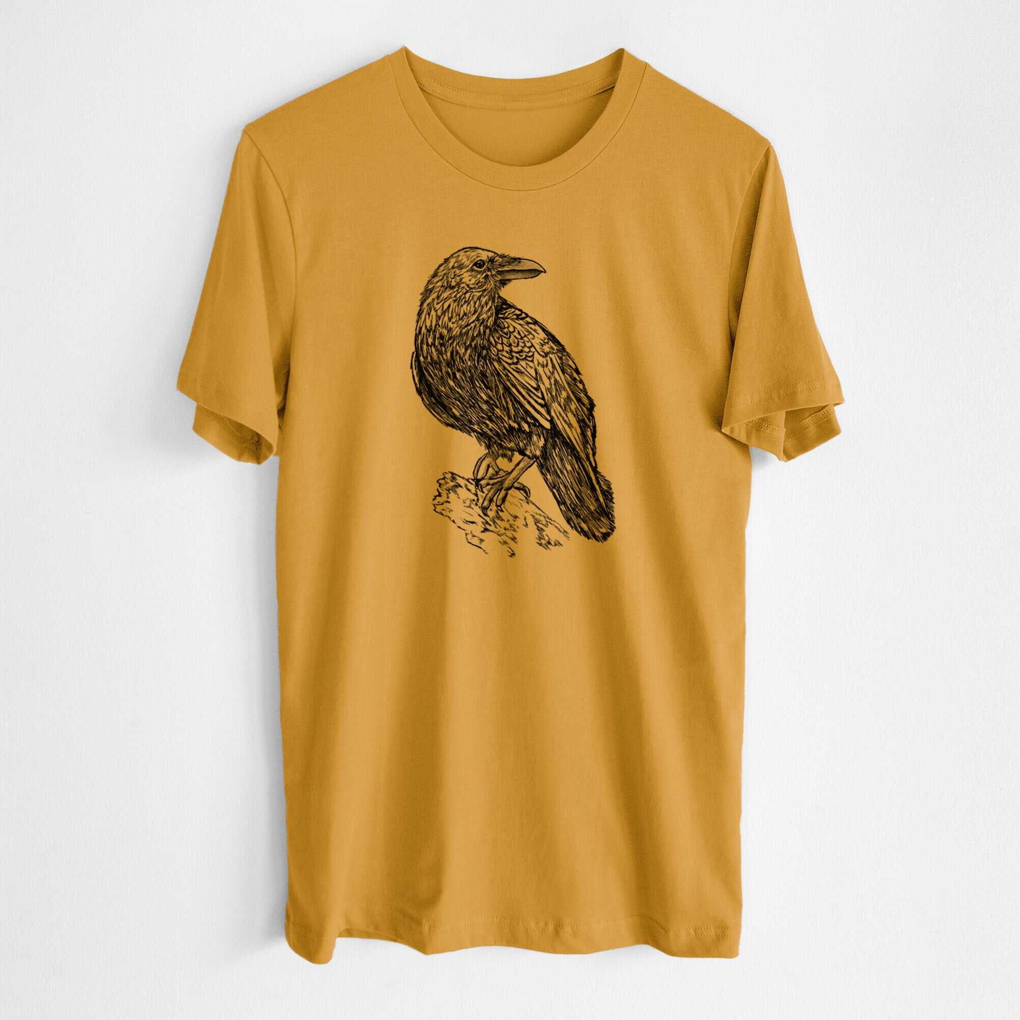 Corvus corax - Common Raven - Lightweight 100% Cotton Unisex Crewneck