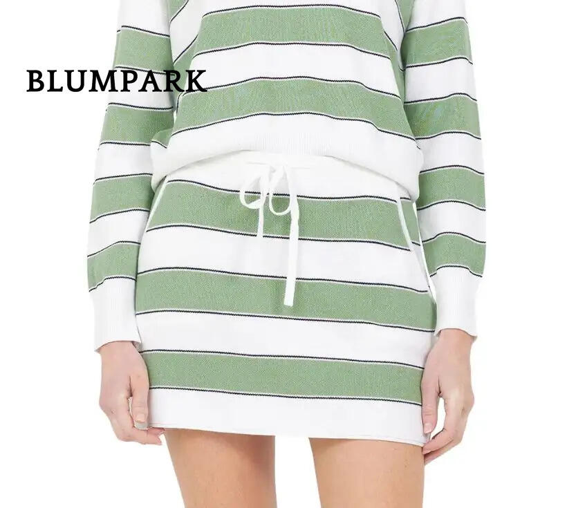 One Grey Day Warwick Mini Skirt in Matcha Combo