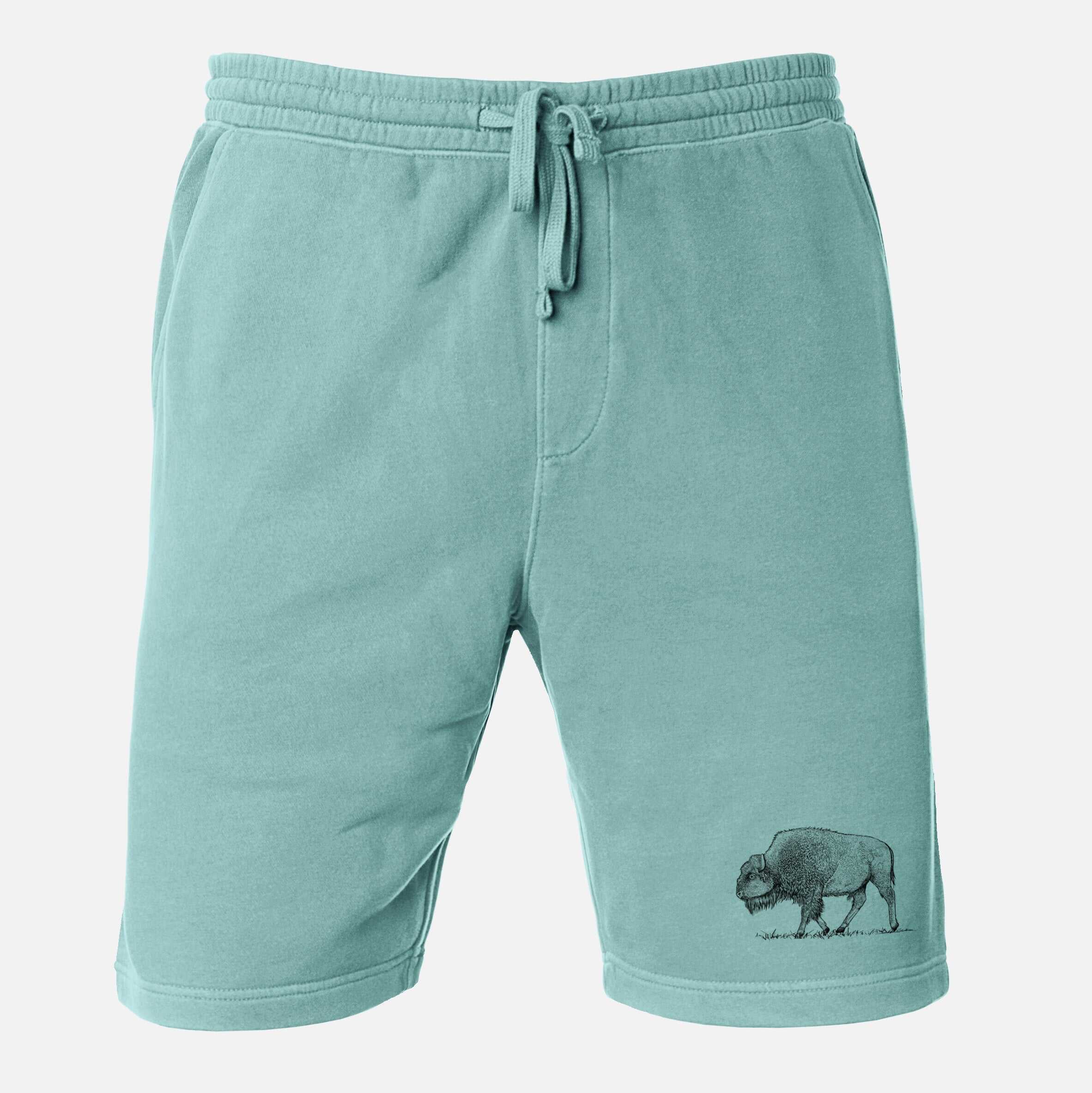 American Bison / Buffalo - Bison bison - Unisex Pigment Dyed Shorts