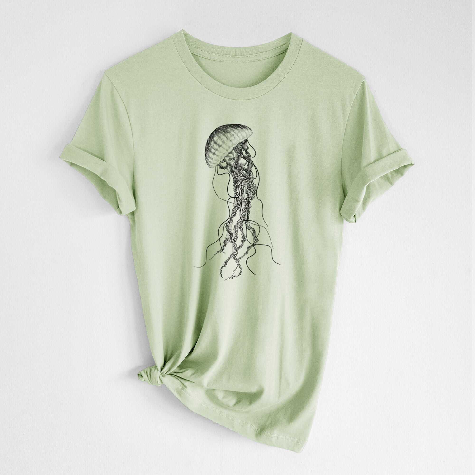 Black Sea Nettle Jellyfish - Chrysaora achlyos - Lightweight 100% Cotton Unisex Crewneck