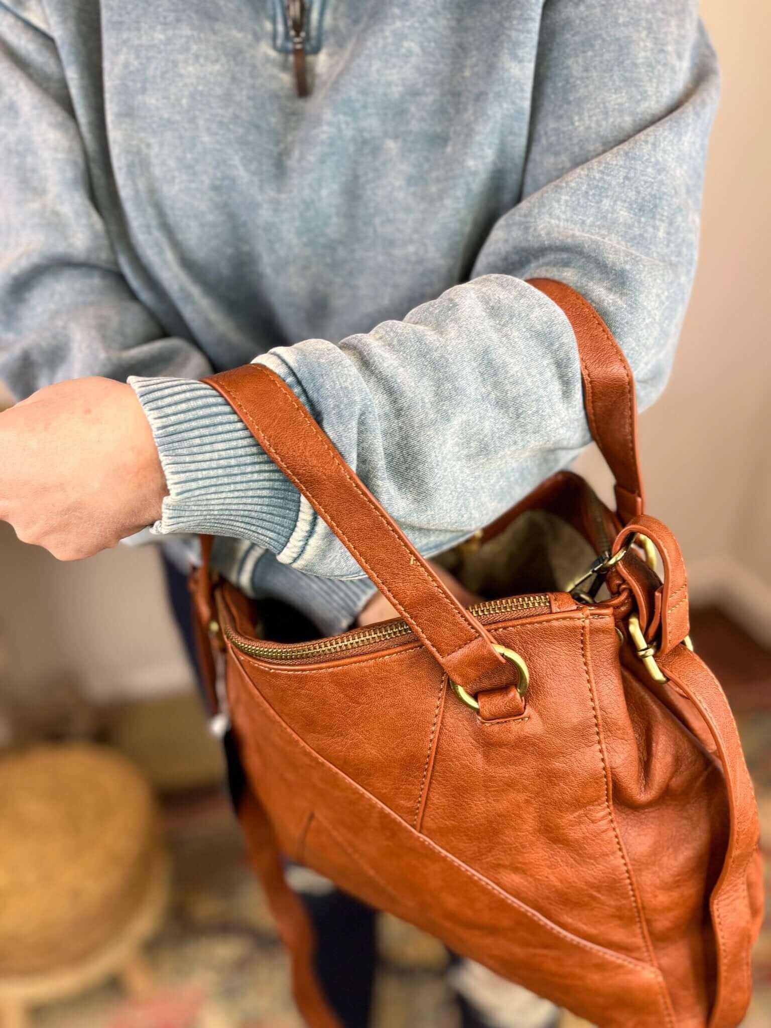 Janet Puzzle Convertible Crossbody Handbag Purse