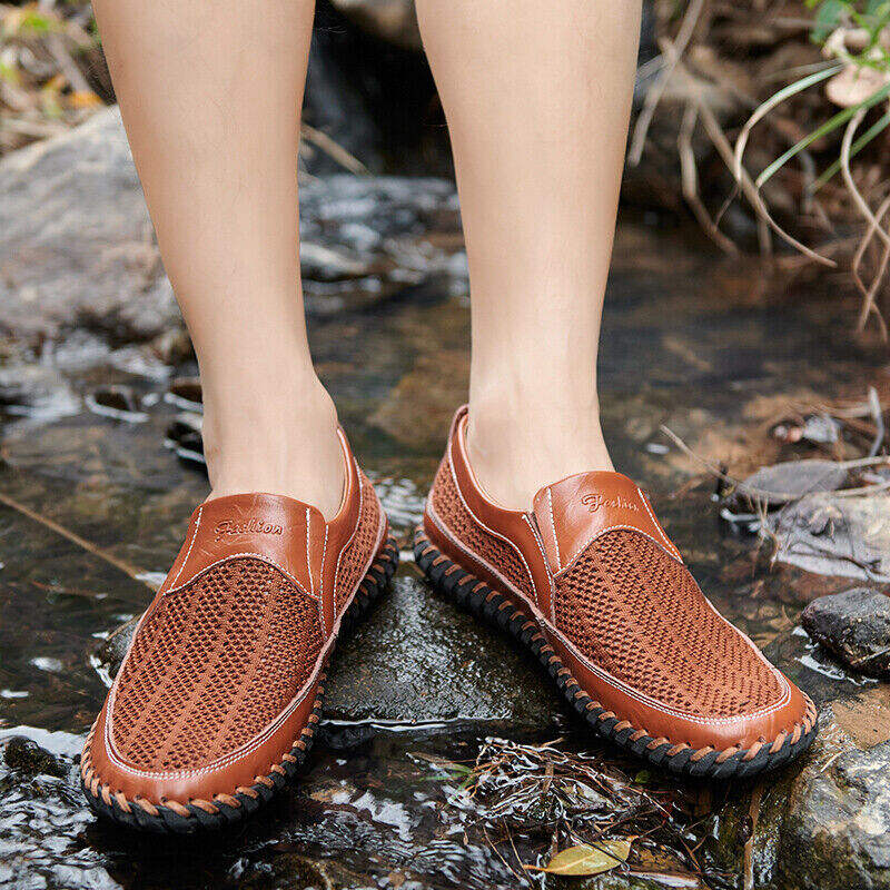 Men's Breathable Quick Drying Mesh Comfy Casual Slip on Loafers Water Shoes