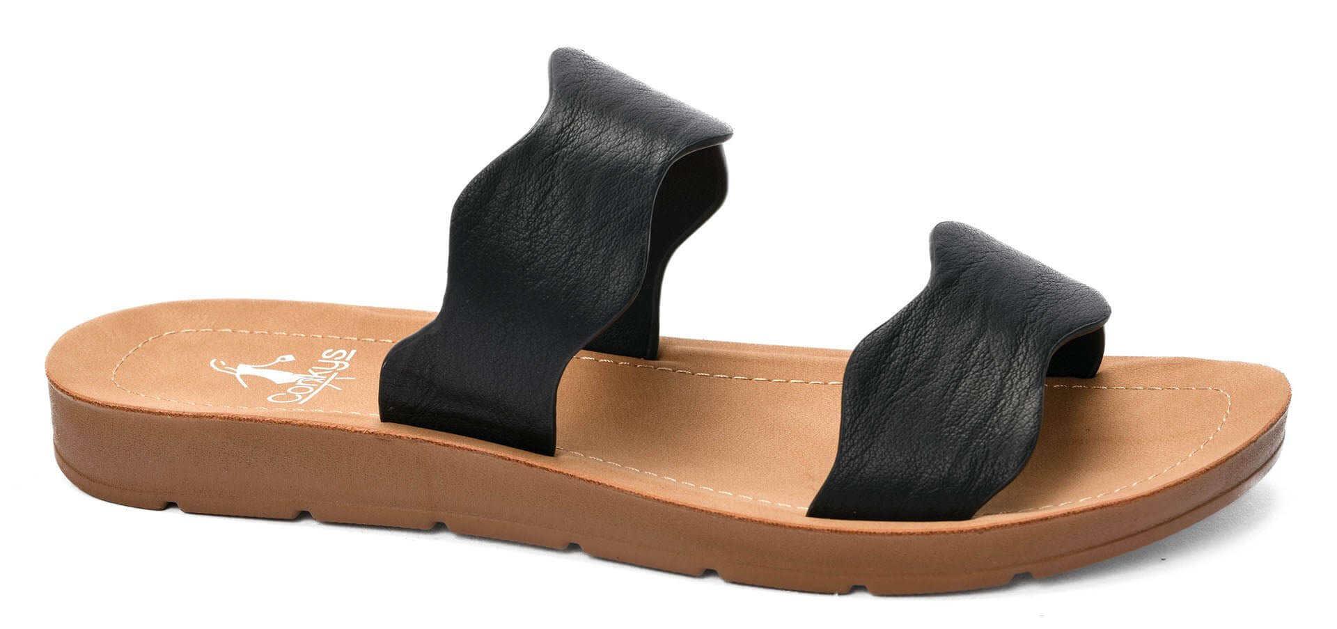 Corkys Footwear Wishy Washy Sandal Slide - Black