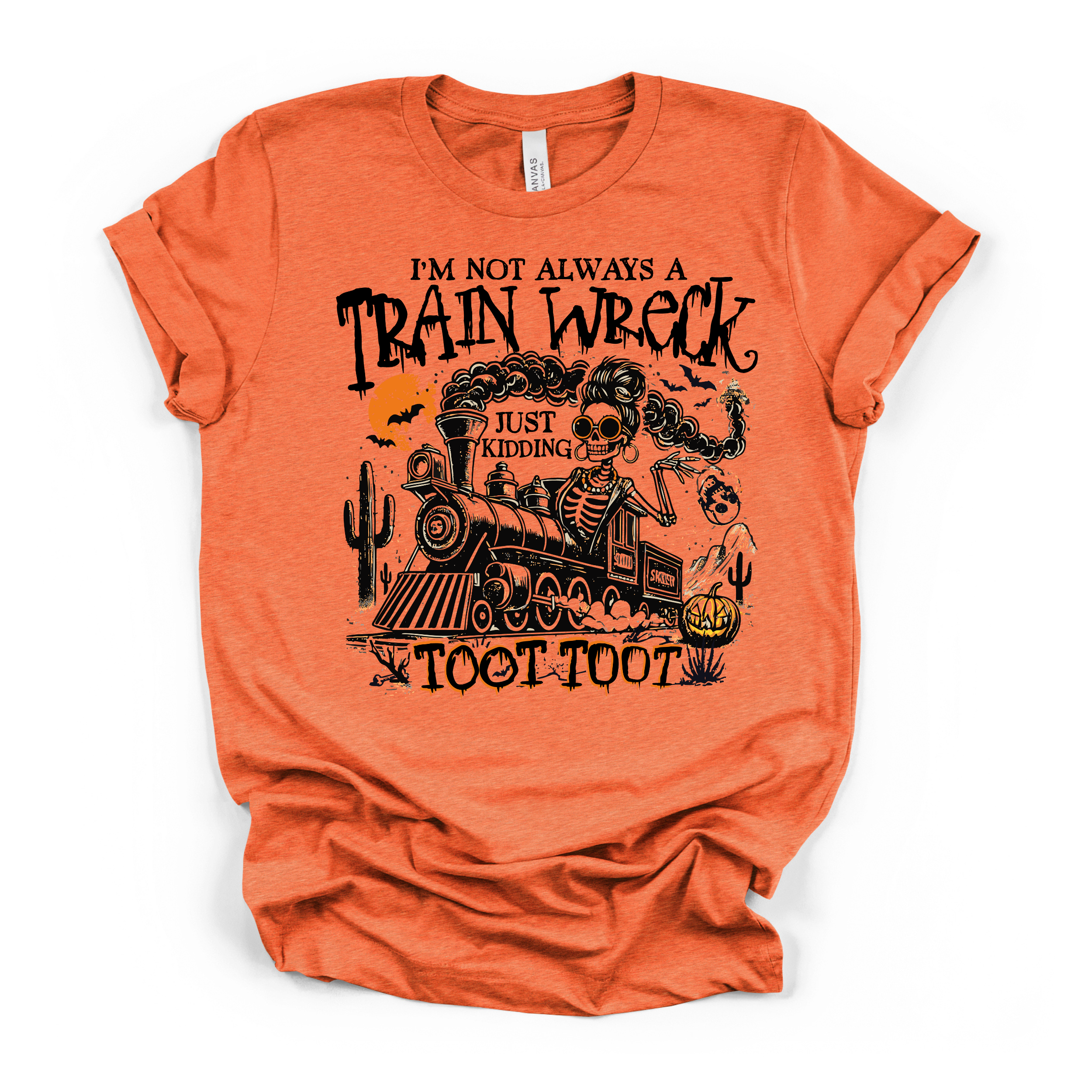 Im Not Always A Train Wreck T Shirt (Black Design)