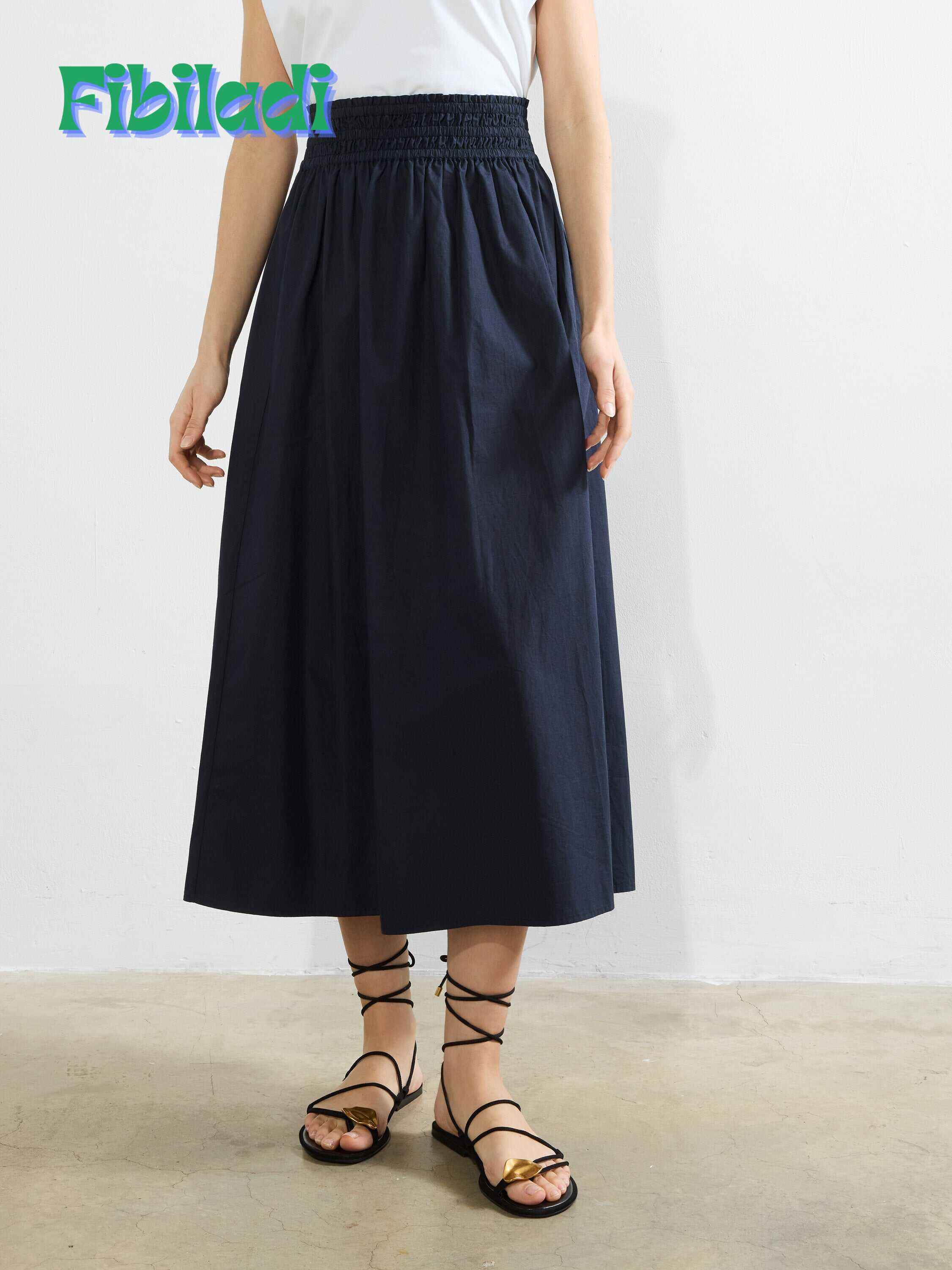 Barletta Poplin Square Skirt