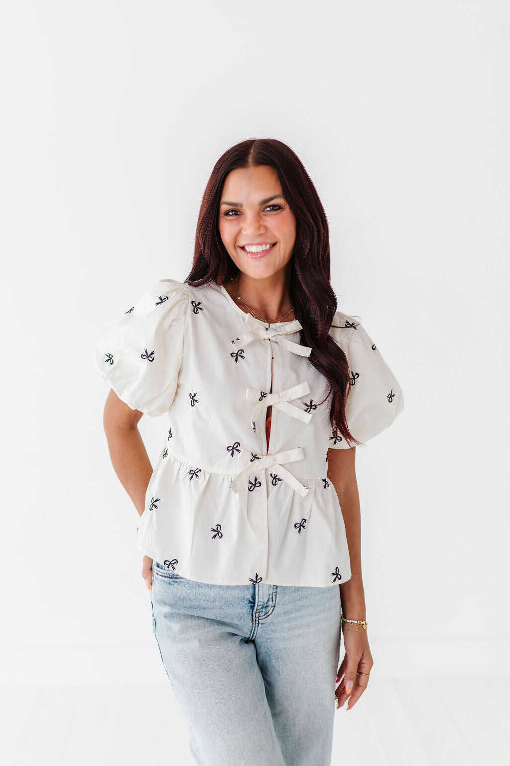 Paris Tie Blouse