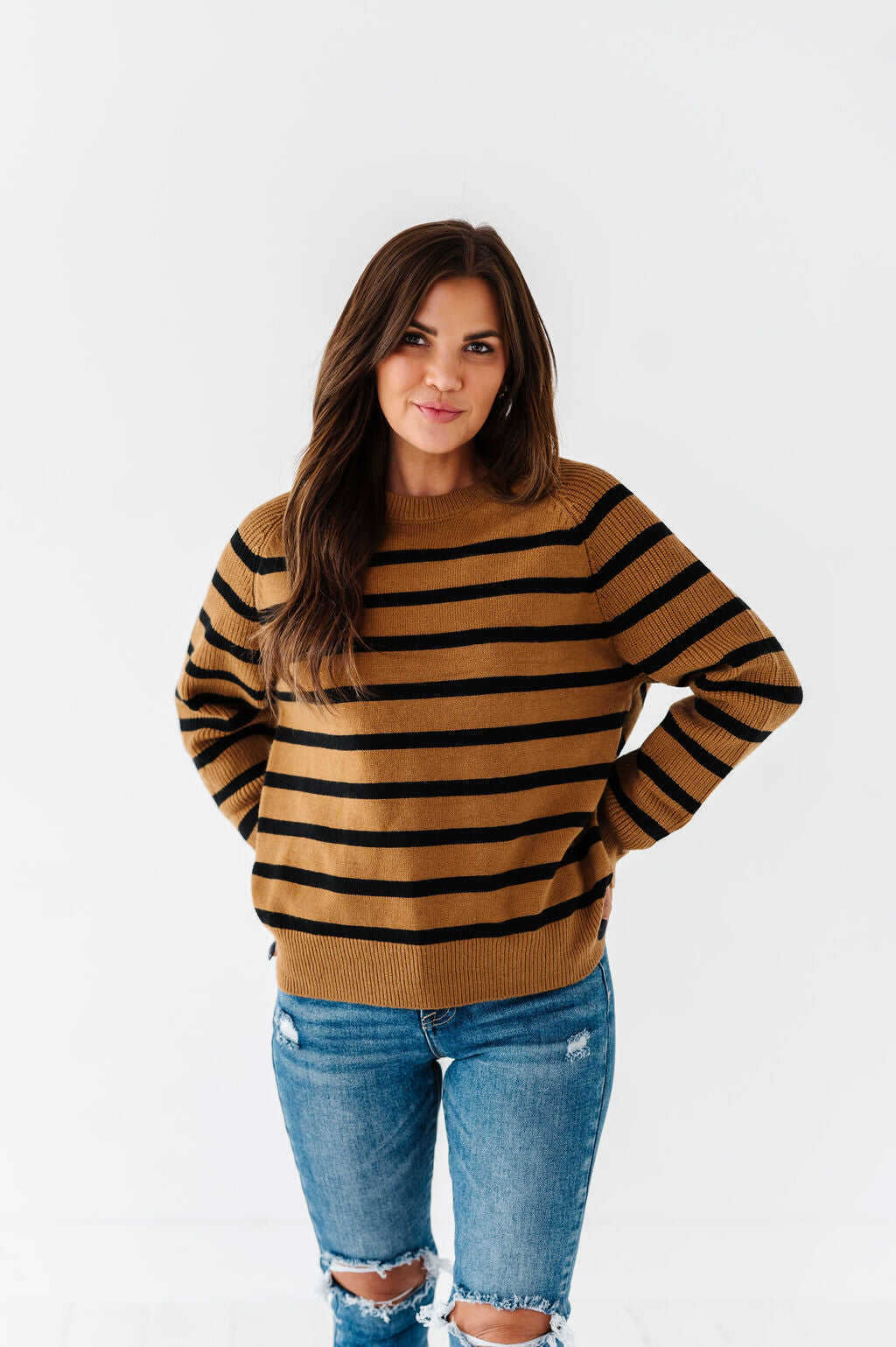 Freddie Striped Sweater - Size Small & Large Left