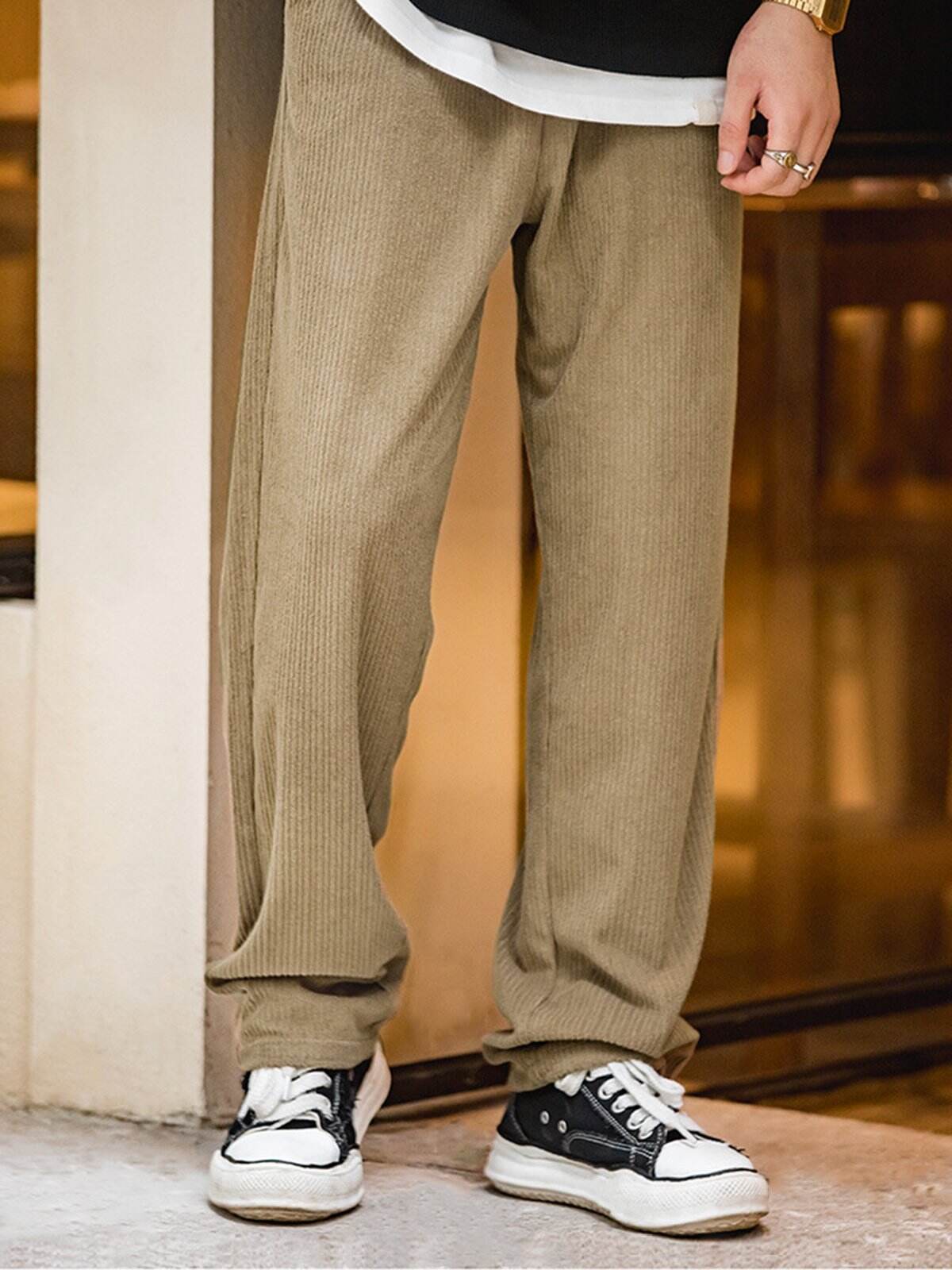 Elastic Waist Knit Sweatpants