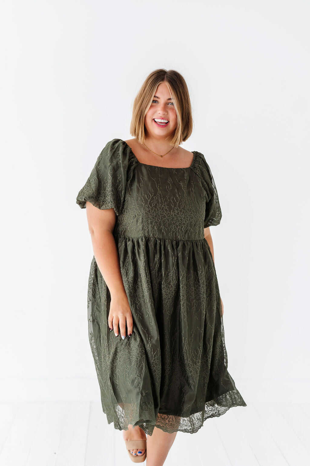 Blythe Embroidered Dress - Size 1XL, 2XL, & 3XL Left